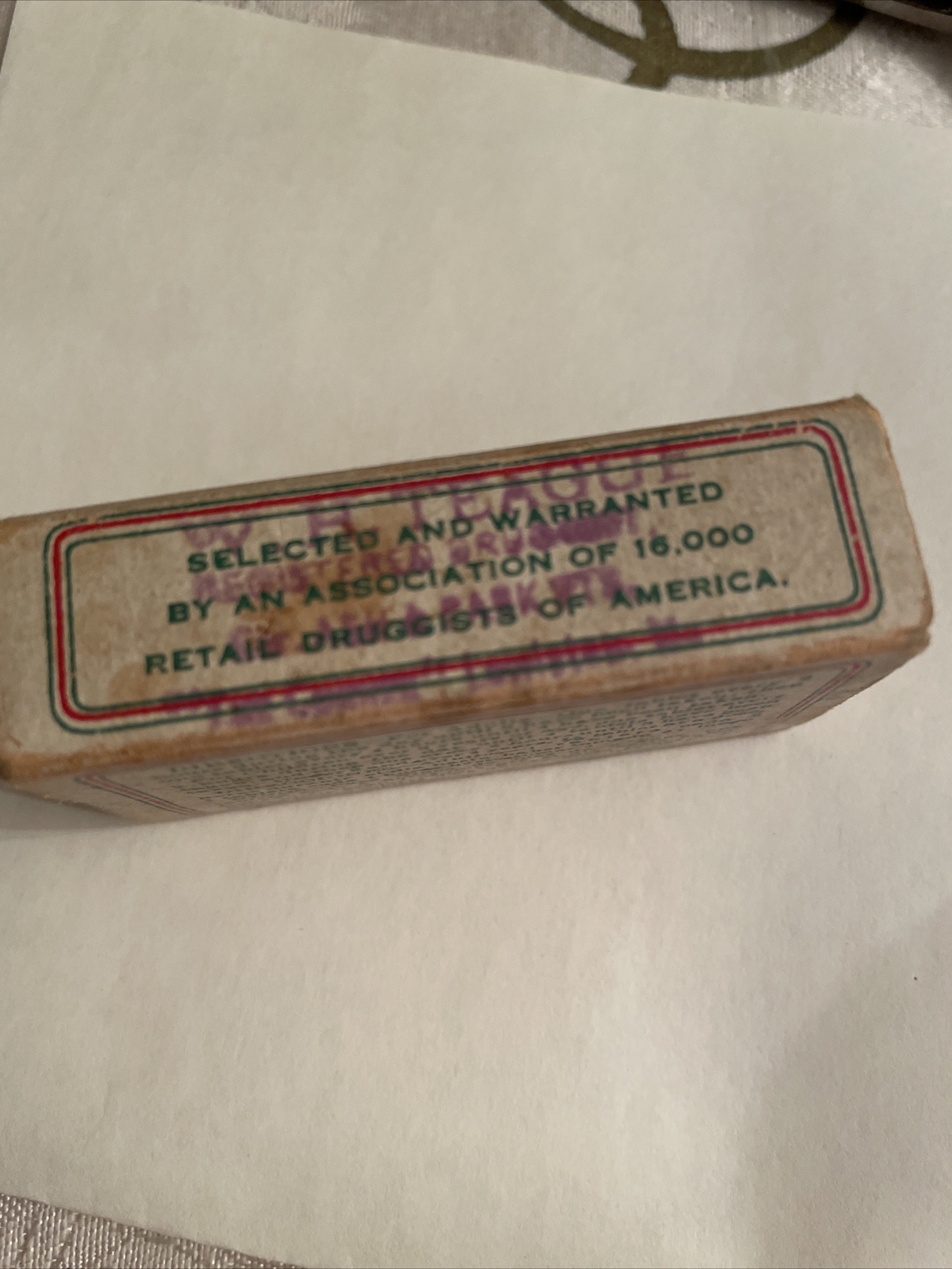 A.D.S. Cold And Grippe Tablets Advertising Medicine Box-New York-USA