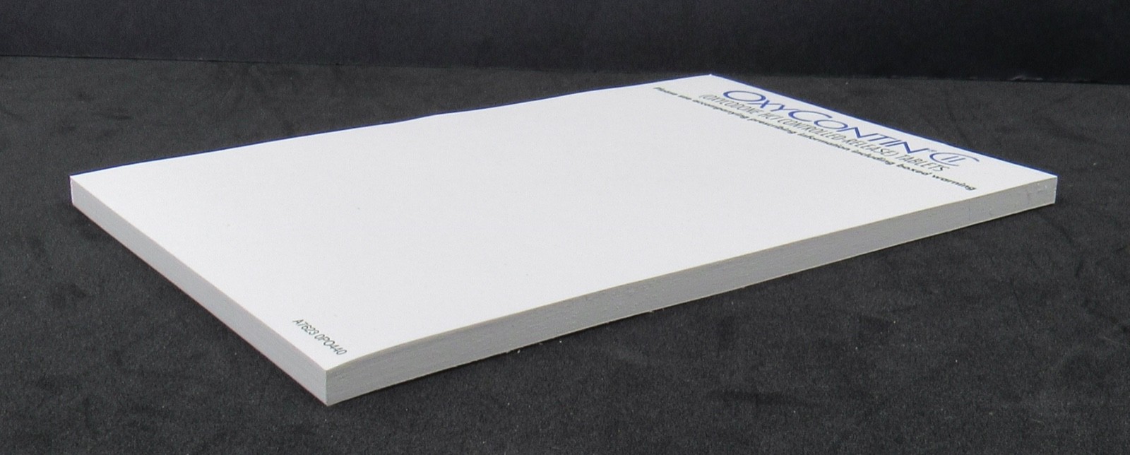Oxycontin Oxycodone PEN + Sticky Notepad Drug Rep Pharmaceutical Advertising