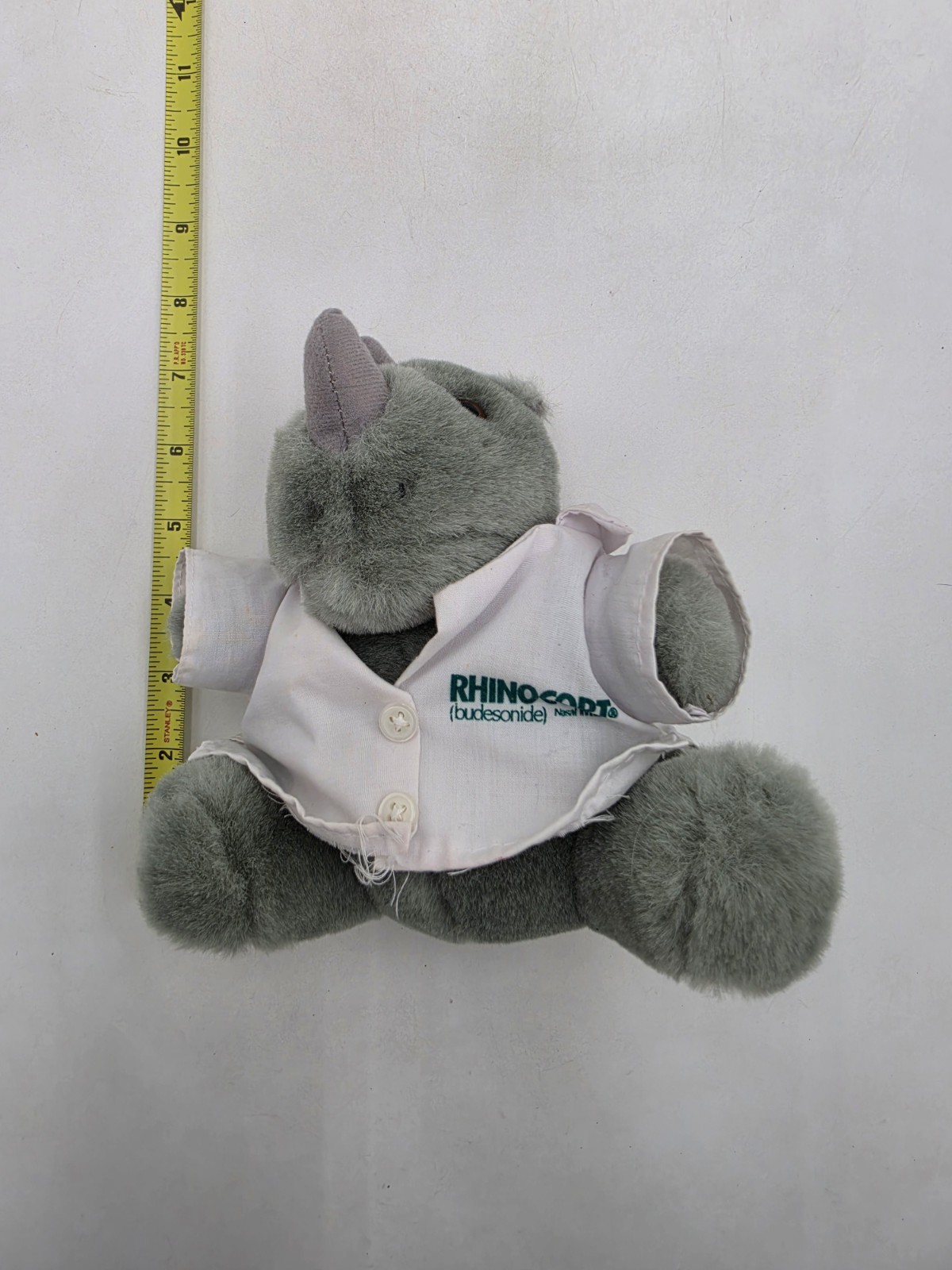 Vintage Rhinoceros Plush Rhinocort Dr. Pharmaceutical Drug Rep Advertisement
