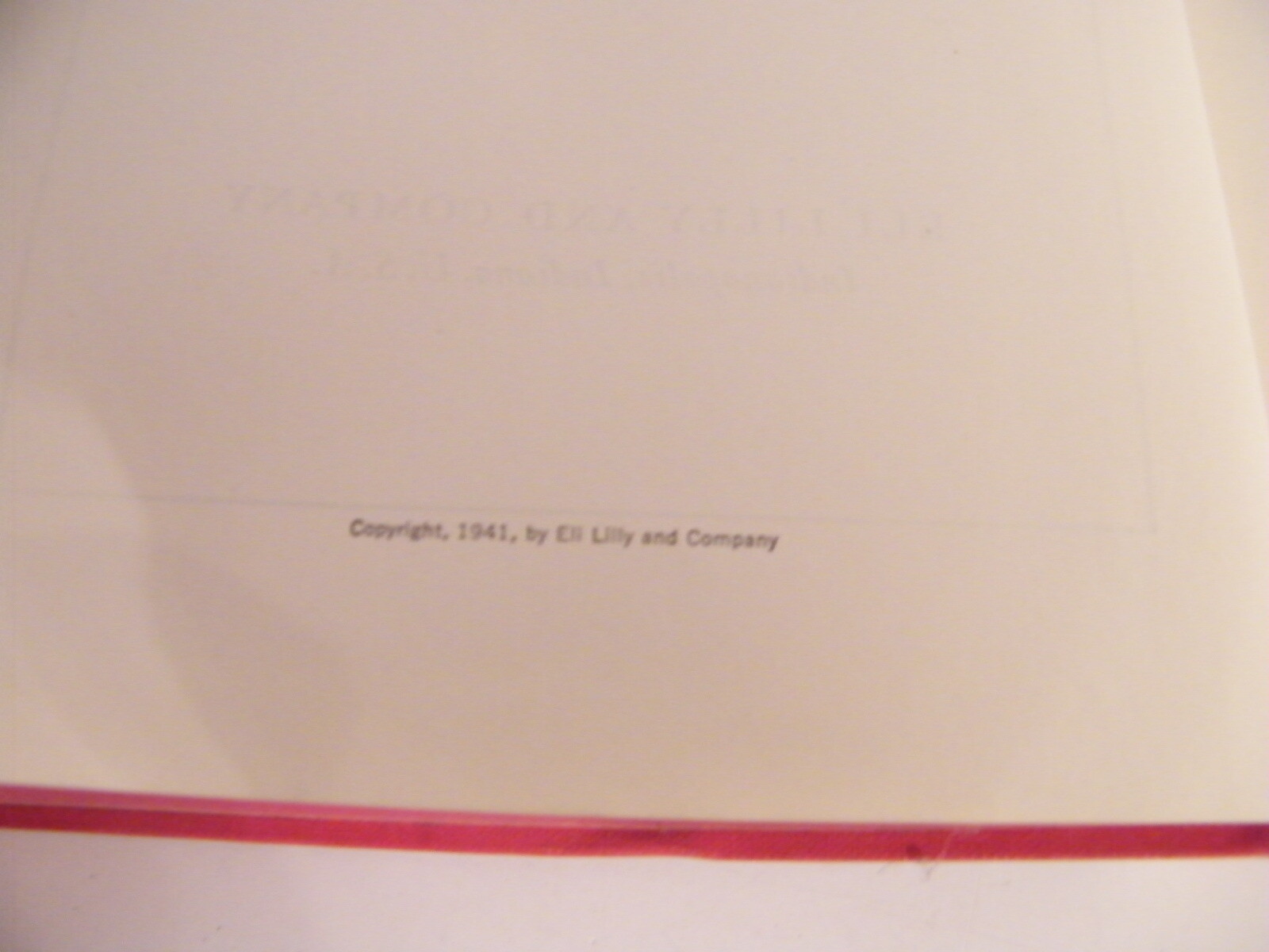 De Re Medicina Editio Secunda Eli Lilly 1941