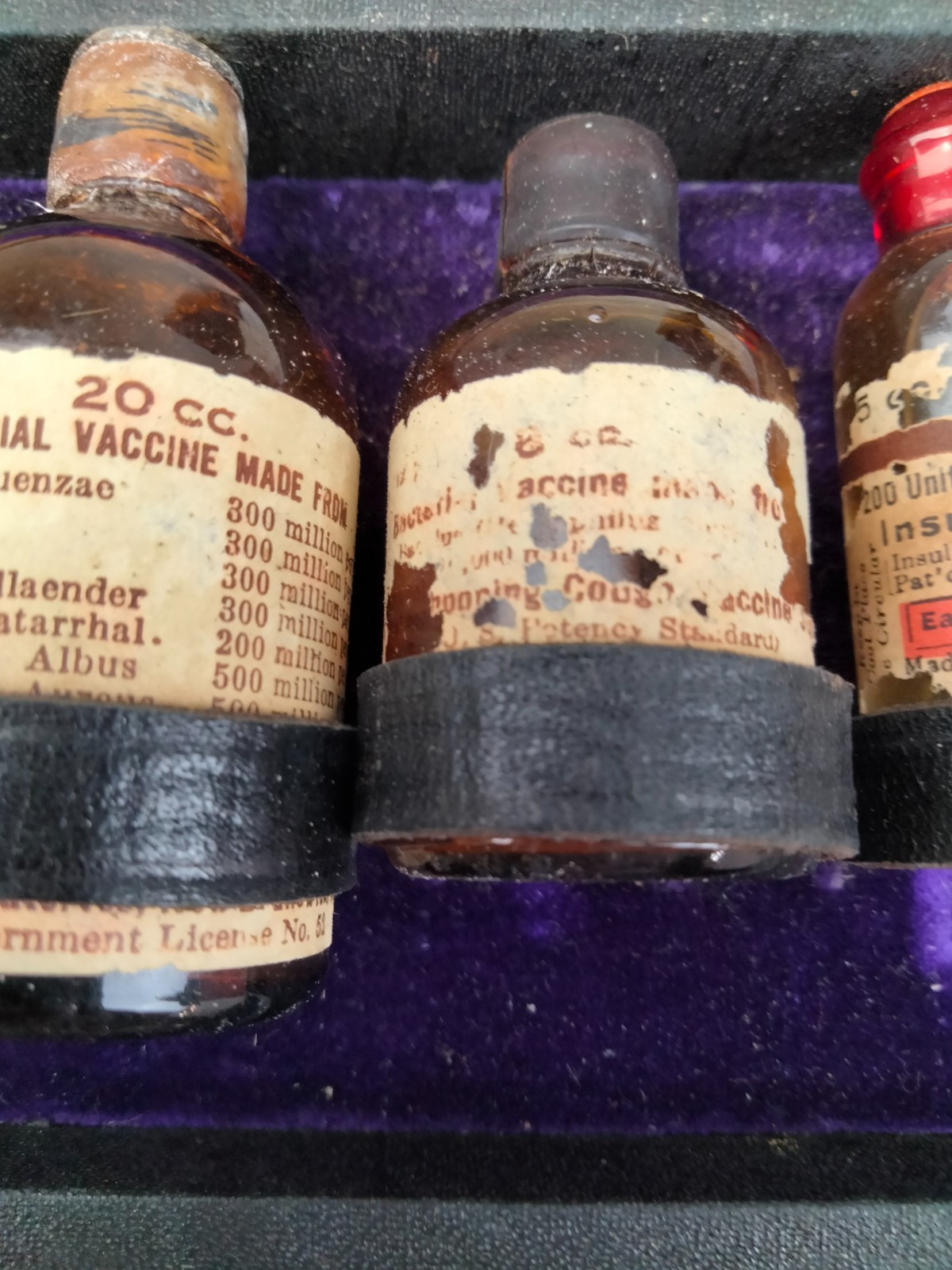 Squibb Pharmaceutical Representative Velvet Lined Sales Kit Early 20th Century