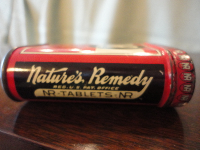Natures Remedy NR Medication Tablets Tin AH Lewis Company St Louis Vintage