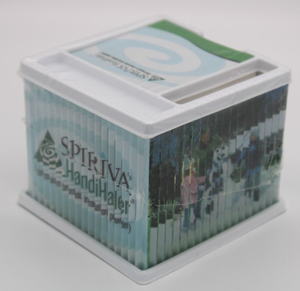 Pfizer 2006 Desk Sticky Note Pad Holder Pharm Rep Swag Spiriva HandiHaler SEALED