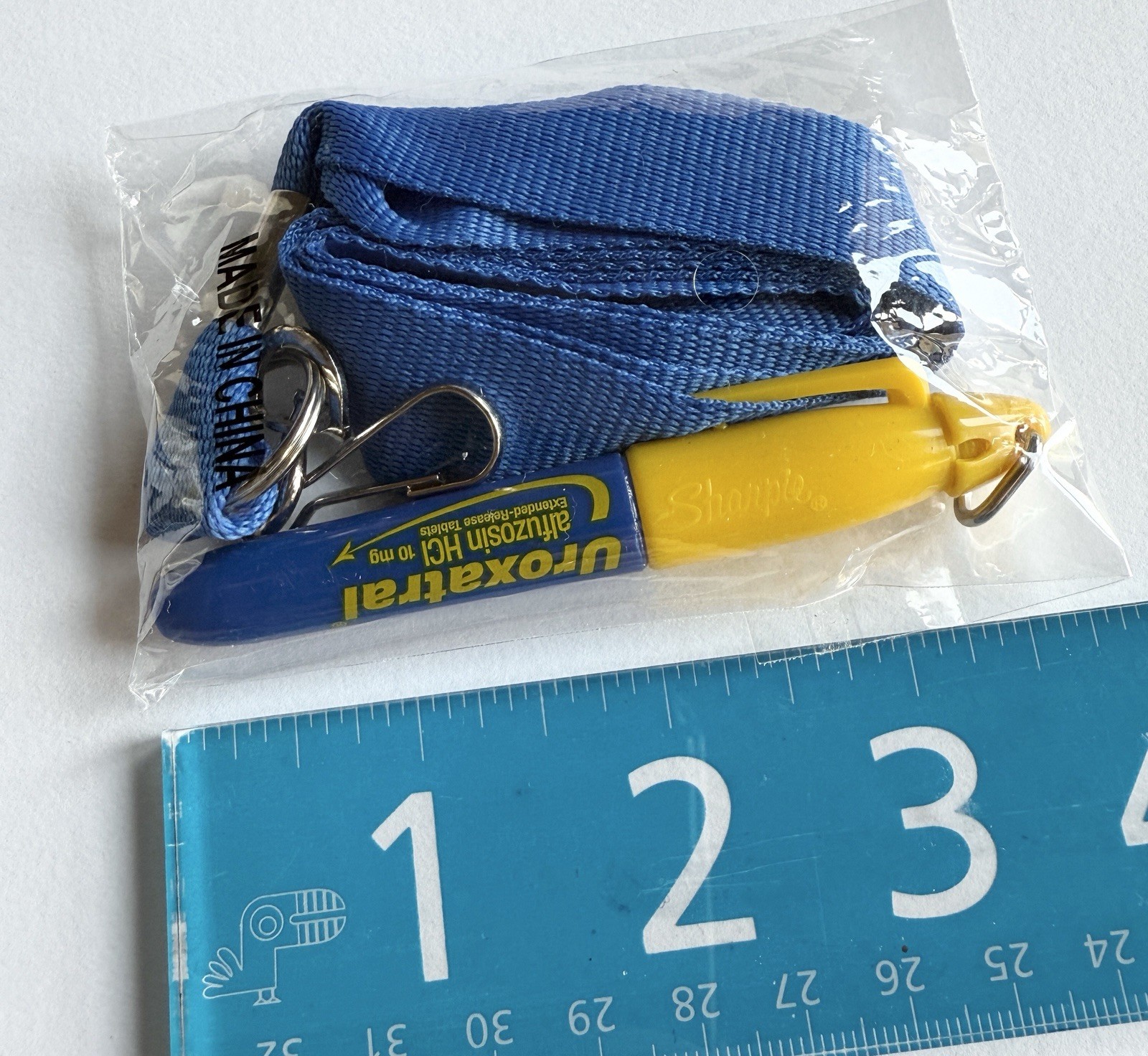 New NOS Uroxatral Mini Sharpie Marker Drug Rep Pharmaceutical Promo neck Band