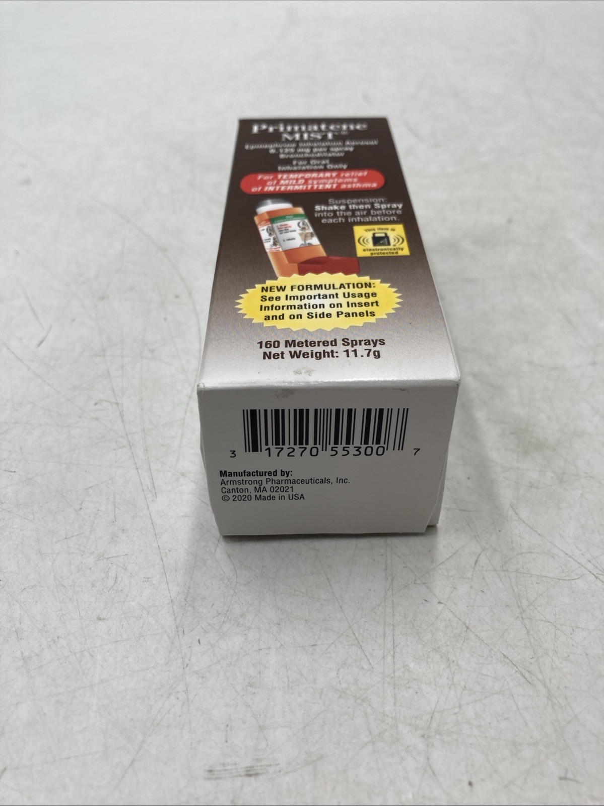 Primatene Mist Epinephrine Inhalation Aerosol 160 Sprays EXP 09/27