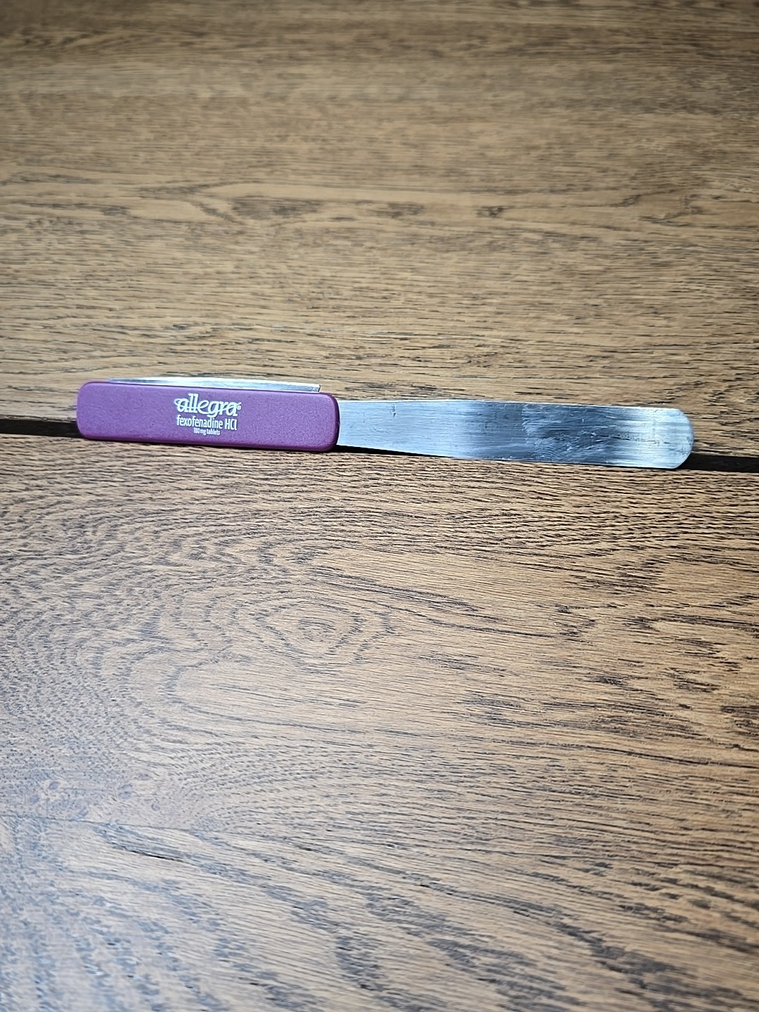 Allegra Fexofenadine HCI Letter Opener Mail Vtg Advertising Drug Pharmaceutical