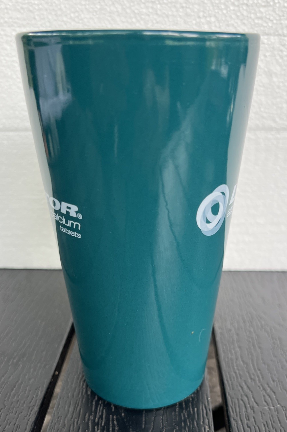 Tall Teal Lipitor Mug Cup Drug Rep Pharmaceutical Promo Medical Advertising 16oz