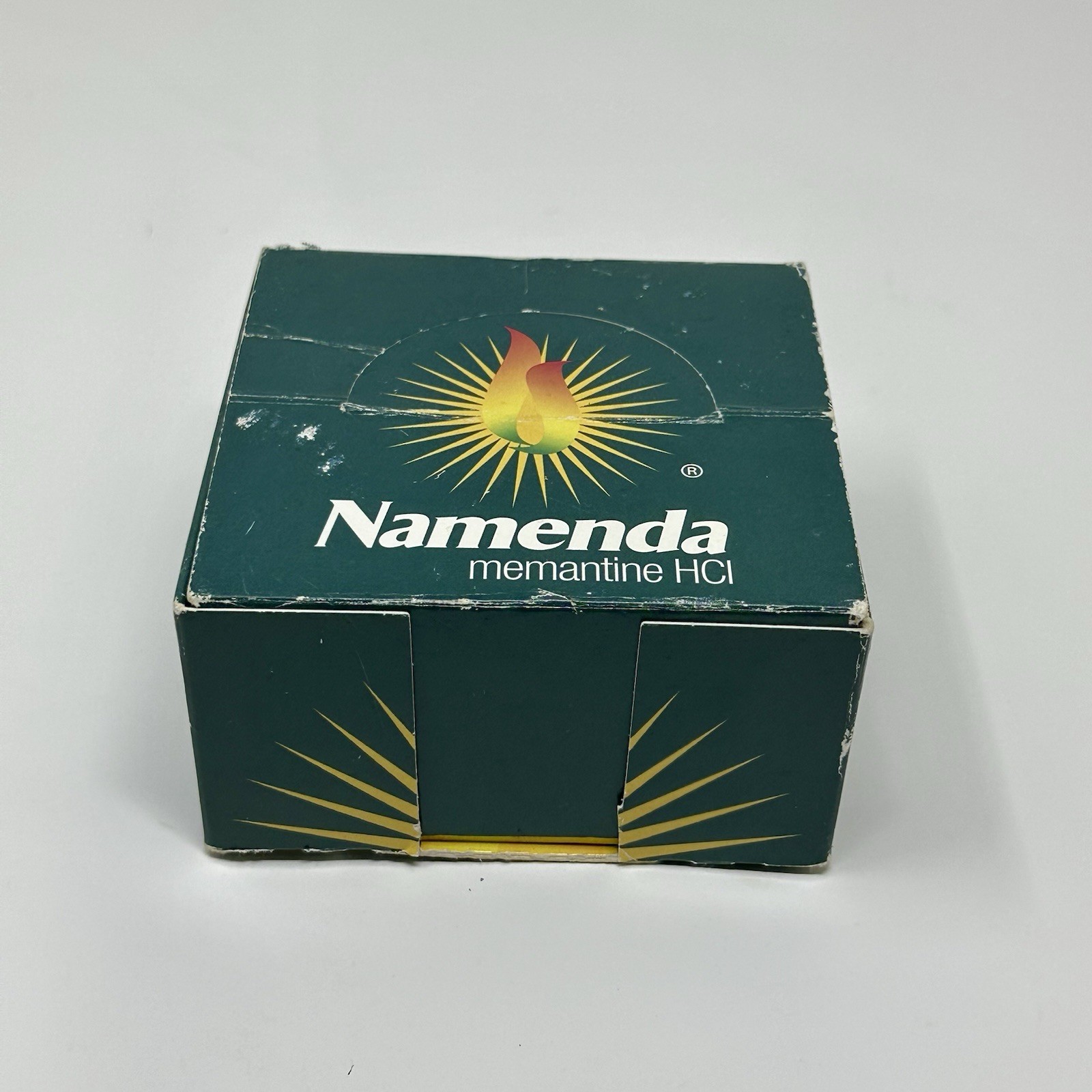 Vintage NAMENDA Pharmaceutical Drug Rep Post-It Note Pad Cube