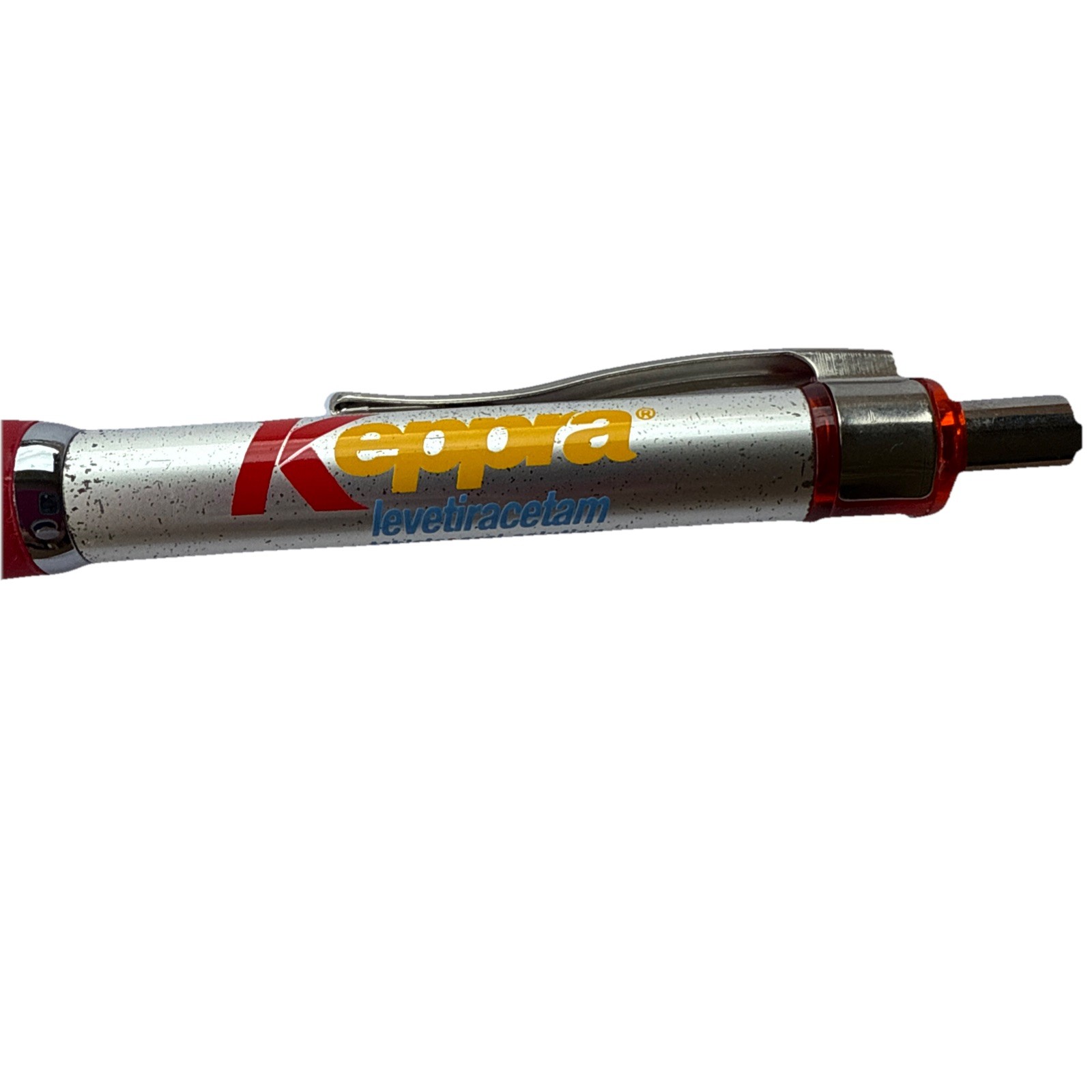 RARE Unique Keppra Pharmaceutical Drug Rep Pen Metal/Plastic