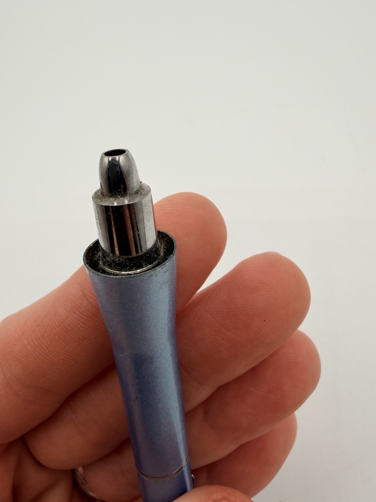 Viagra Metal Twist Pen Drug Rep Black Ink Collectible Works Frosted Blue