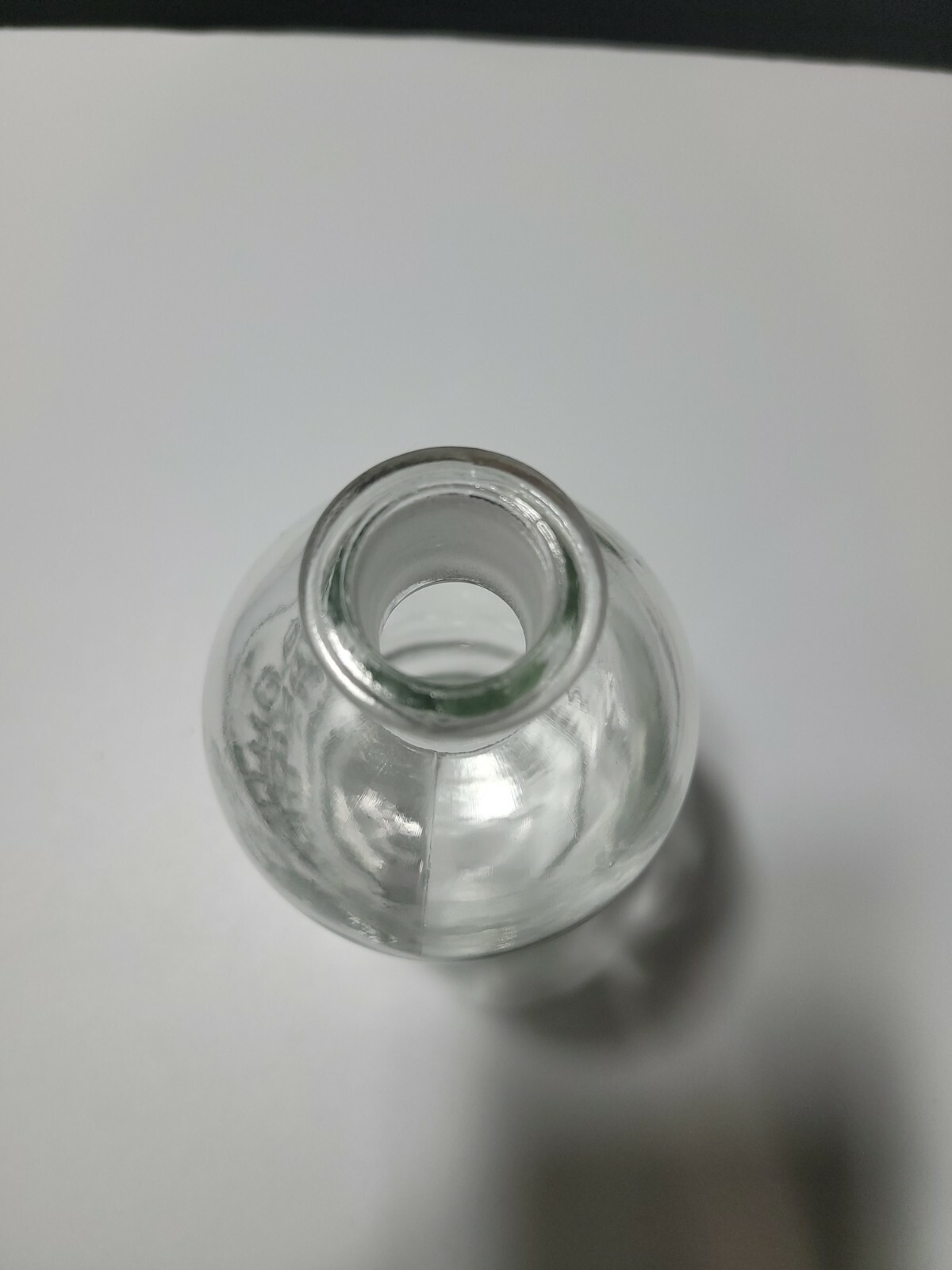 Wheaton No Sol Vit 5 Glass Bottle Embossed Sodium Hydroxide NaOH USA 6.75″ VTG