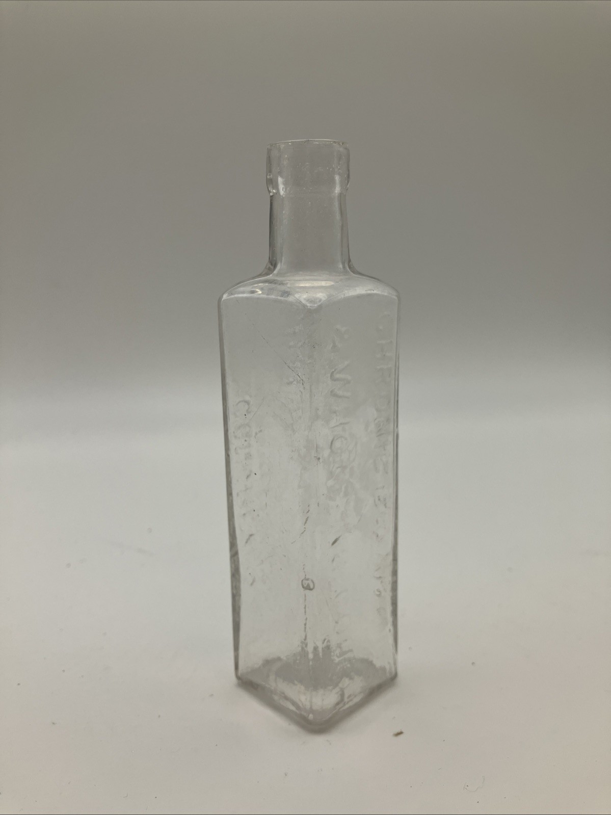 Antique Glass Bottle: Congreves Balsamic Elixir: Consumption, Whooping Cough etc