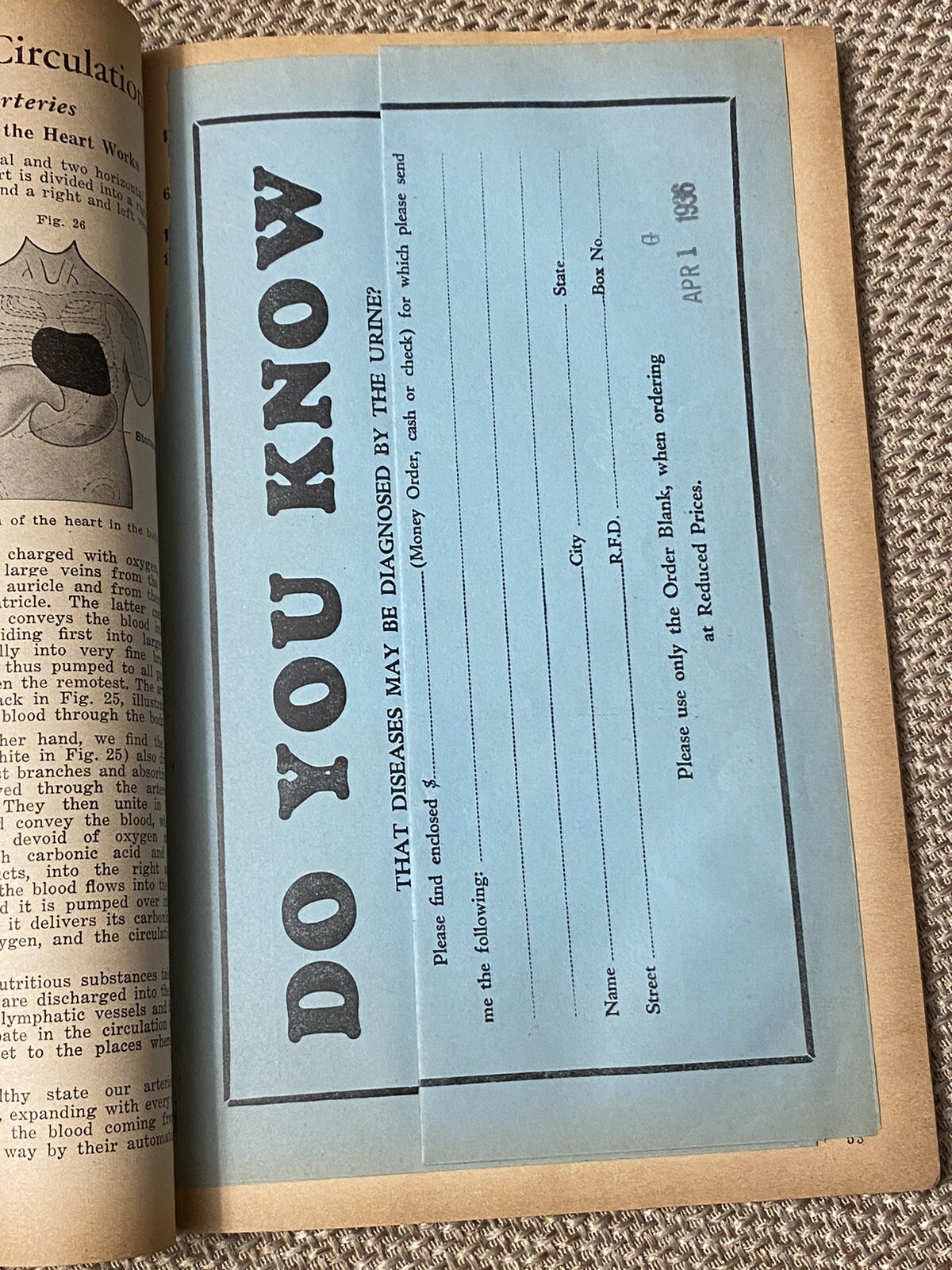 Vintage Advertising Heumann Family Health Book Patent Quack Medicine 1936 NYC