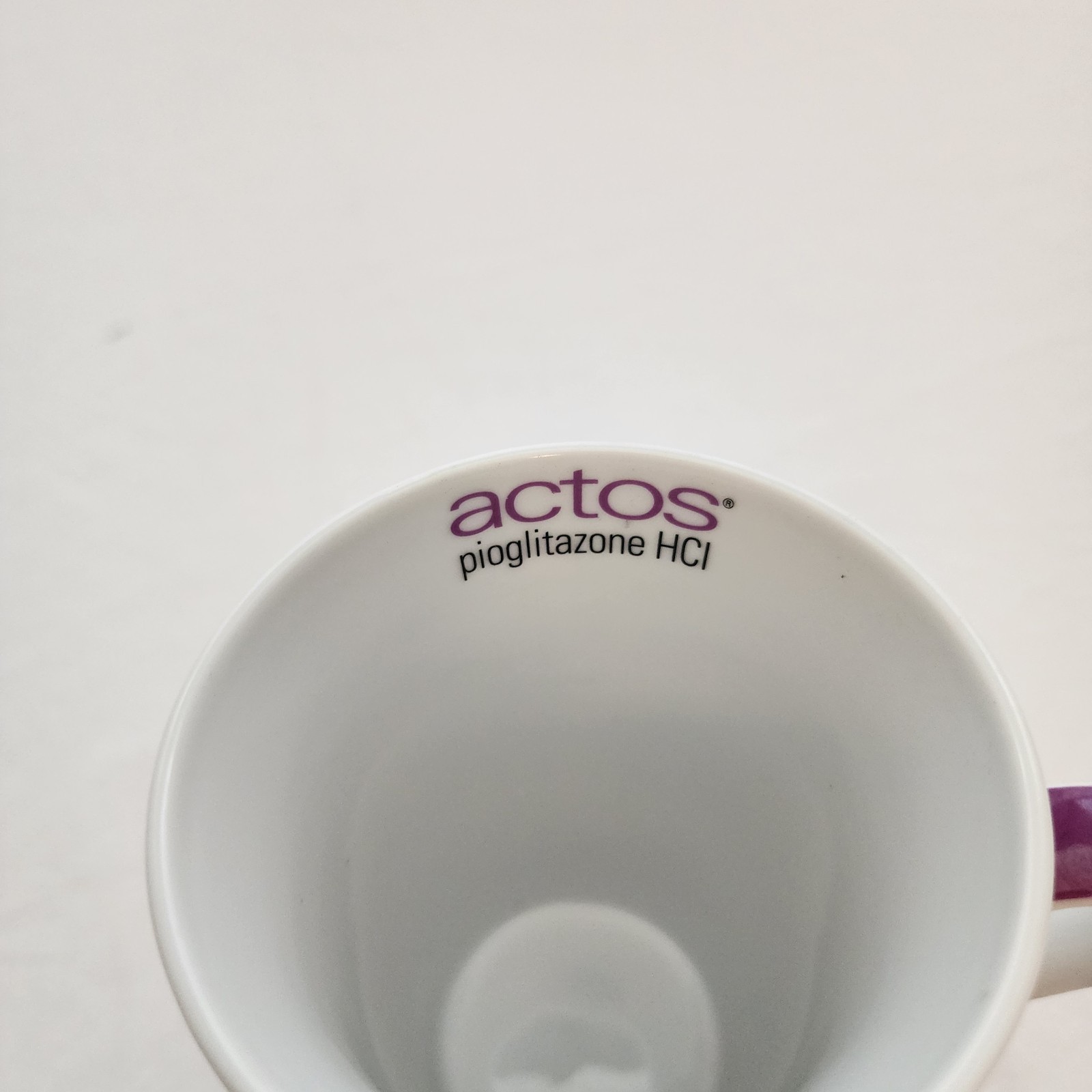 Actos Pioglitazone HCI Coffee Cup Mug 16oz Multicolored Ceramic