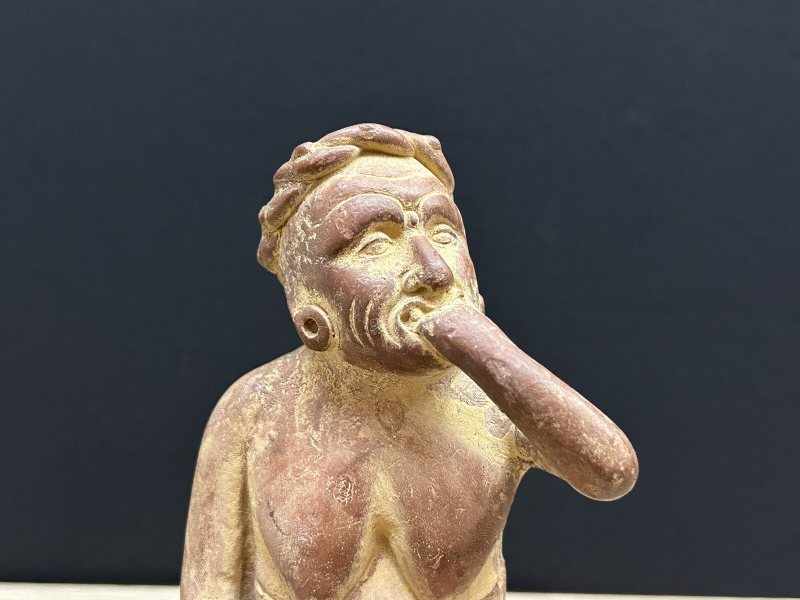 Vintage Portrait Of Anxiety/Depression Etrafon Promo Clay Figurine Mexico 800AD