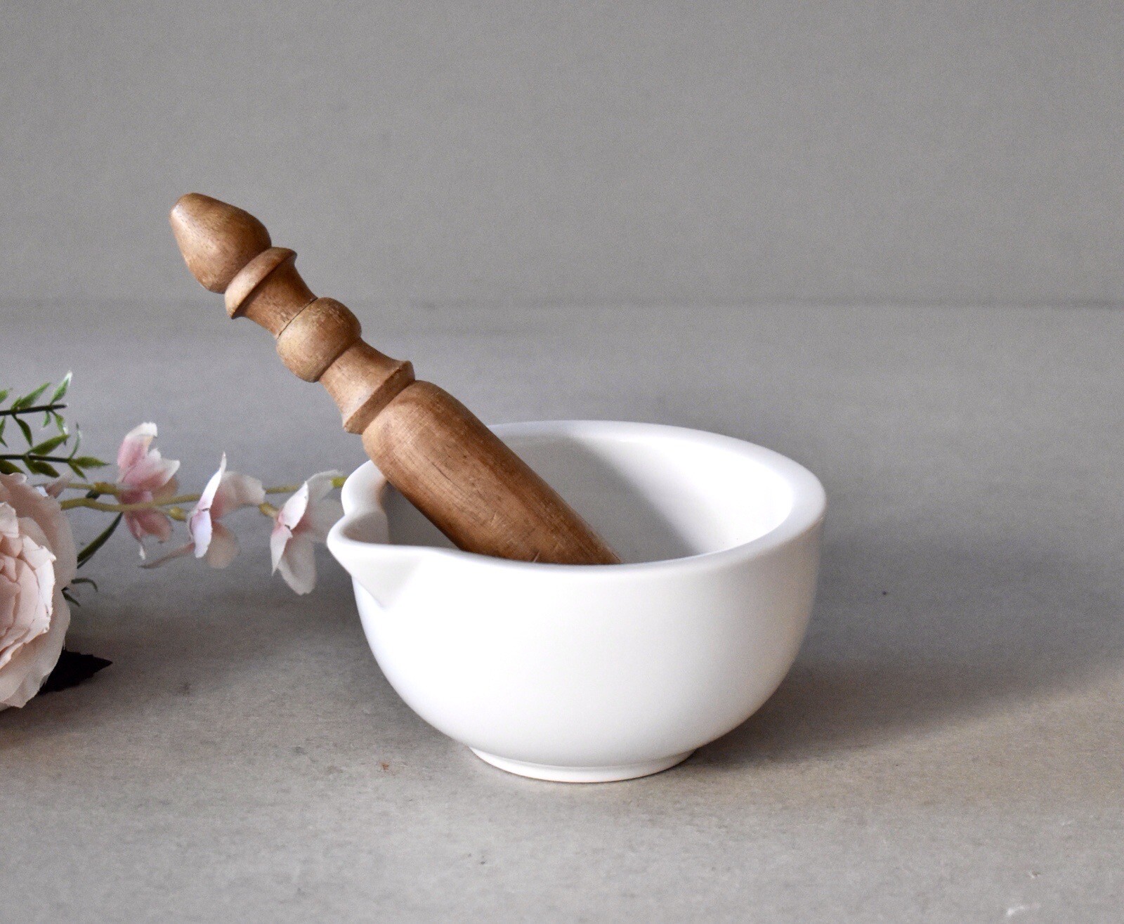 Vintage Porcelain Pharmacy Mortar Retro Mortar Pharmacy Porcelain