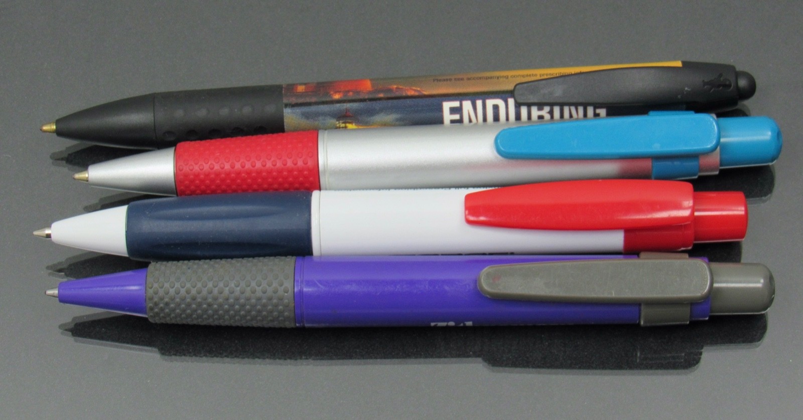 Lot 4 Chunky PENS Drug Rep Pharmaceutical Promo Augmentin Bextra Exforge Zithro+
