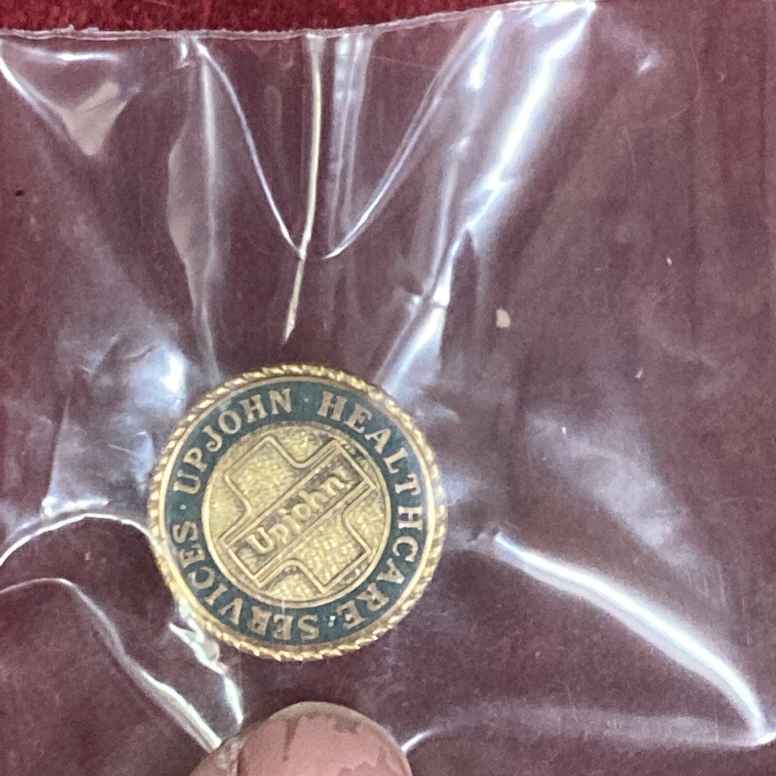 Upjohn Company: Century of Caring 1986, Upjohn Matches, Lapel pin, 1945 Unicap