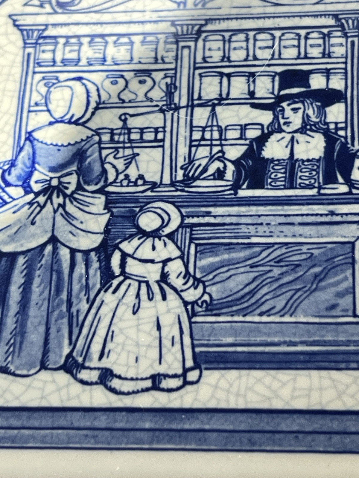 SET OF 5 DELFT HOLLAND PHARMACY SCIENCE TILES 1987 For BURROUGHS WELLCOME CO.
