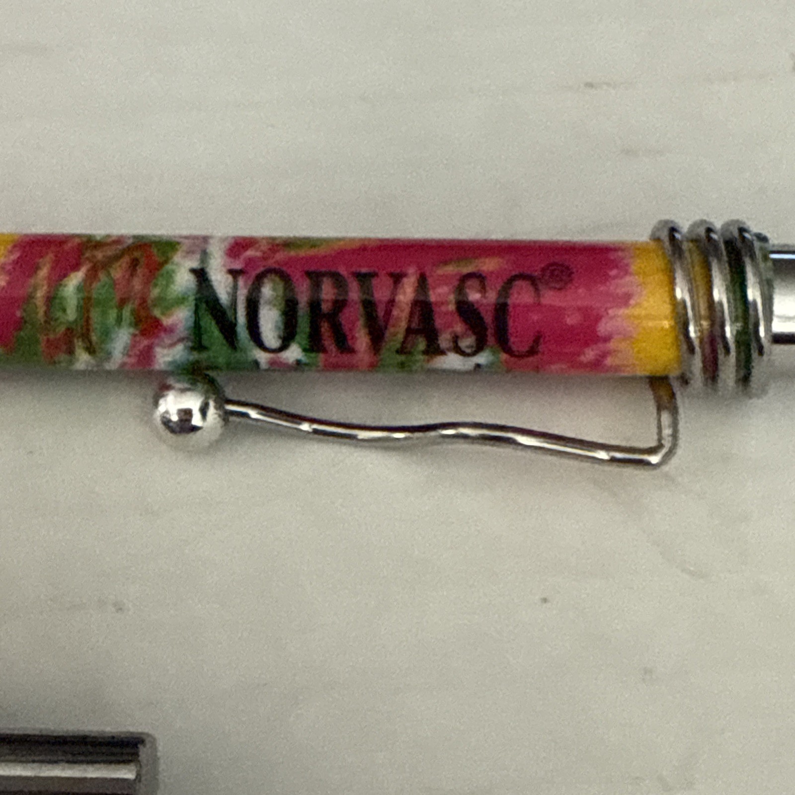 Vintage And RARE Pharmaceutical NORVASC DRUG REP PEN beautiful Colors – New