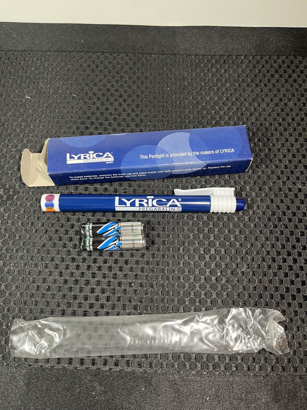 Pharmaceutical Drug Rep Pfizer Lyrica Metal Pen light New In Box