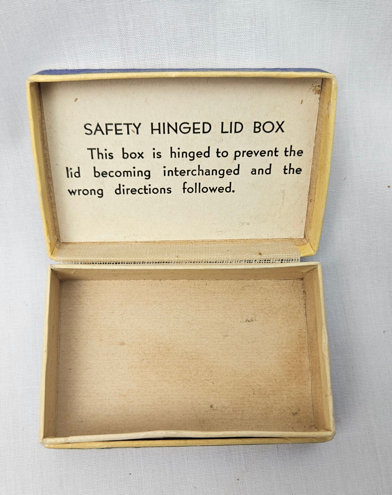 Hinged Cardboard Prescription Pill Medicine Box Winfield Corner Drug Store KS