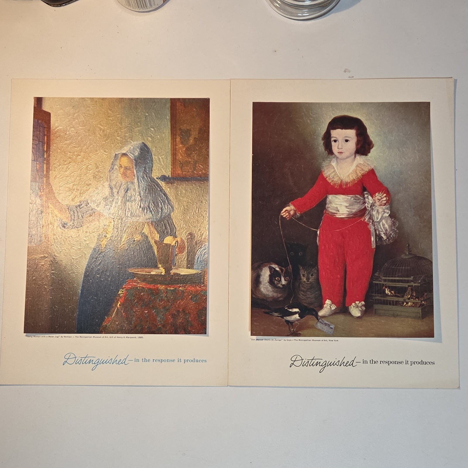 Vintage 1962 Pfizer Pharma Art Print Lot (9) Impressionist Distinguished Campaig