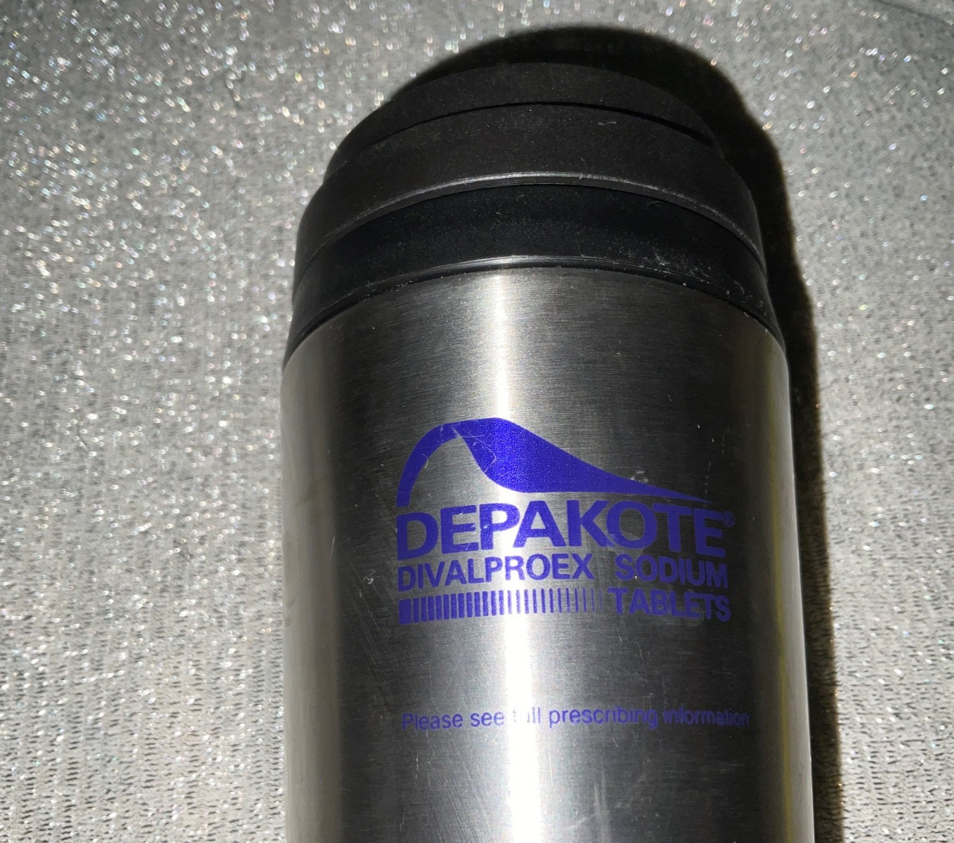 Depakote Drug Rep Tumbler Blue Travel Mug Pharma Advertising Insulated See Pics
