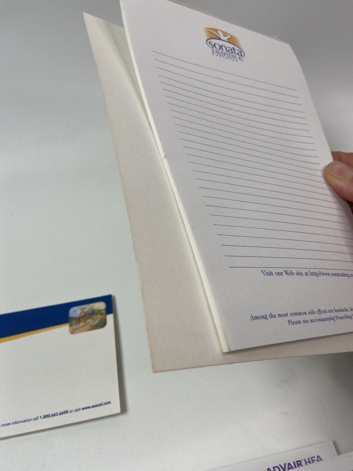 Pharmaceutical Drug Rep Collectible Promo Pen And Paper Lot