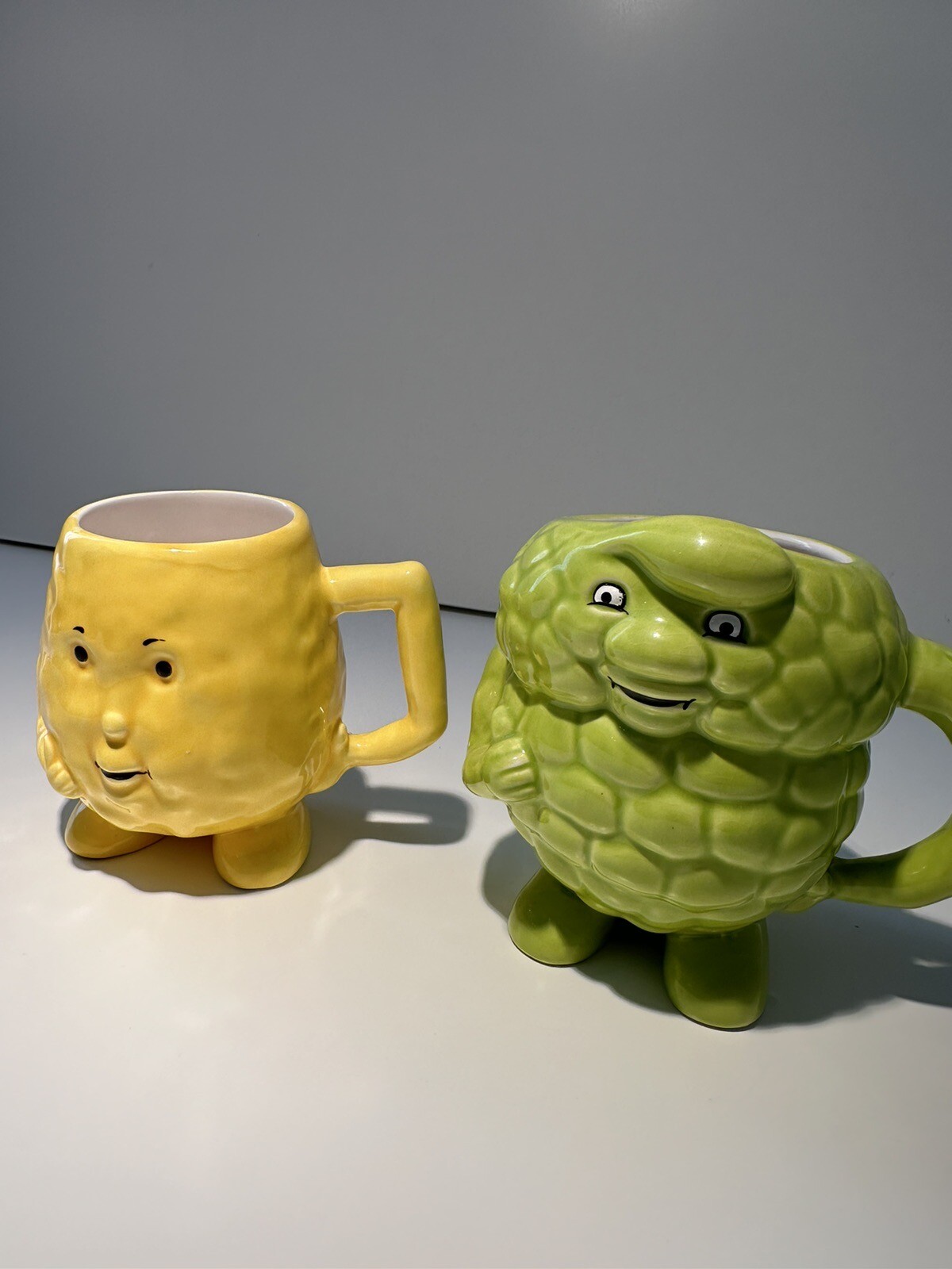 Actors Pharmaceutical Promotional Triglyceride & HDL Ceramic Mugs Green/Yellow