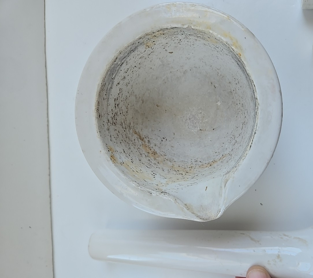 COORS Vintage Mortar & Pestle Porcelain Set School Science Lab 7″