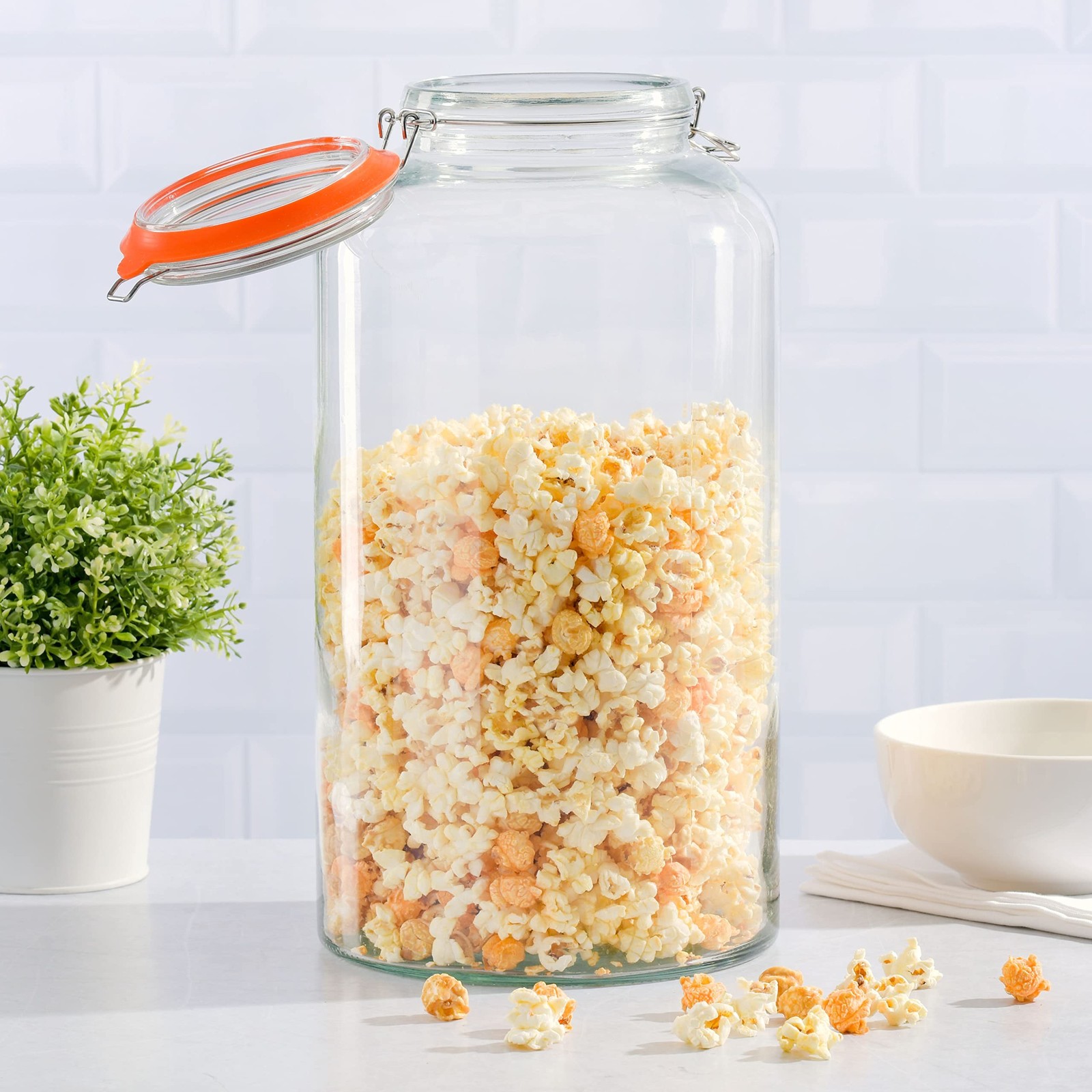 Gibson Home Alpha 2.4 Gallon Glass Canister 307.2 Ounces