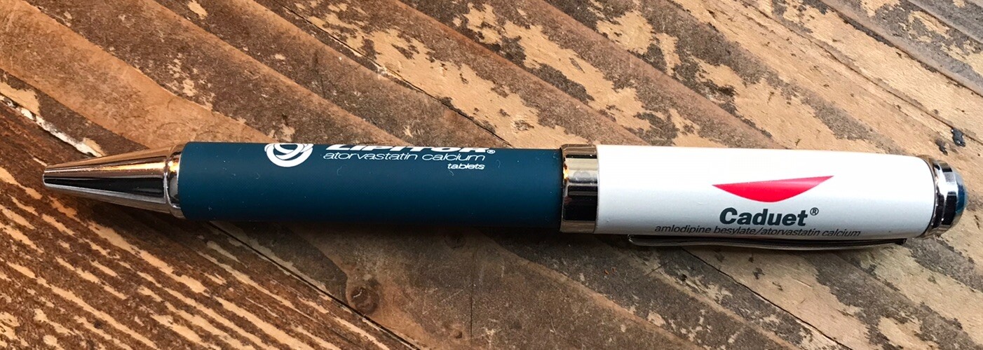 LIPITOR CADUET PHARMACEUTICAL DRUG REP PEN COLLECTIBLE