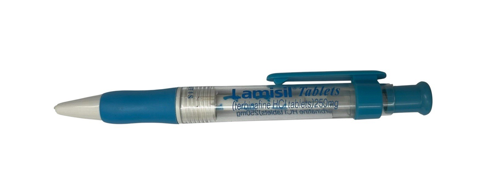 Drug Rep LAMISIL Collectible Push Pen with Internal Feet On Handle RARE Promo