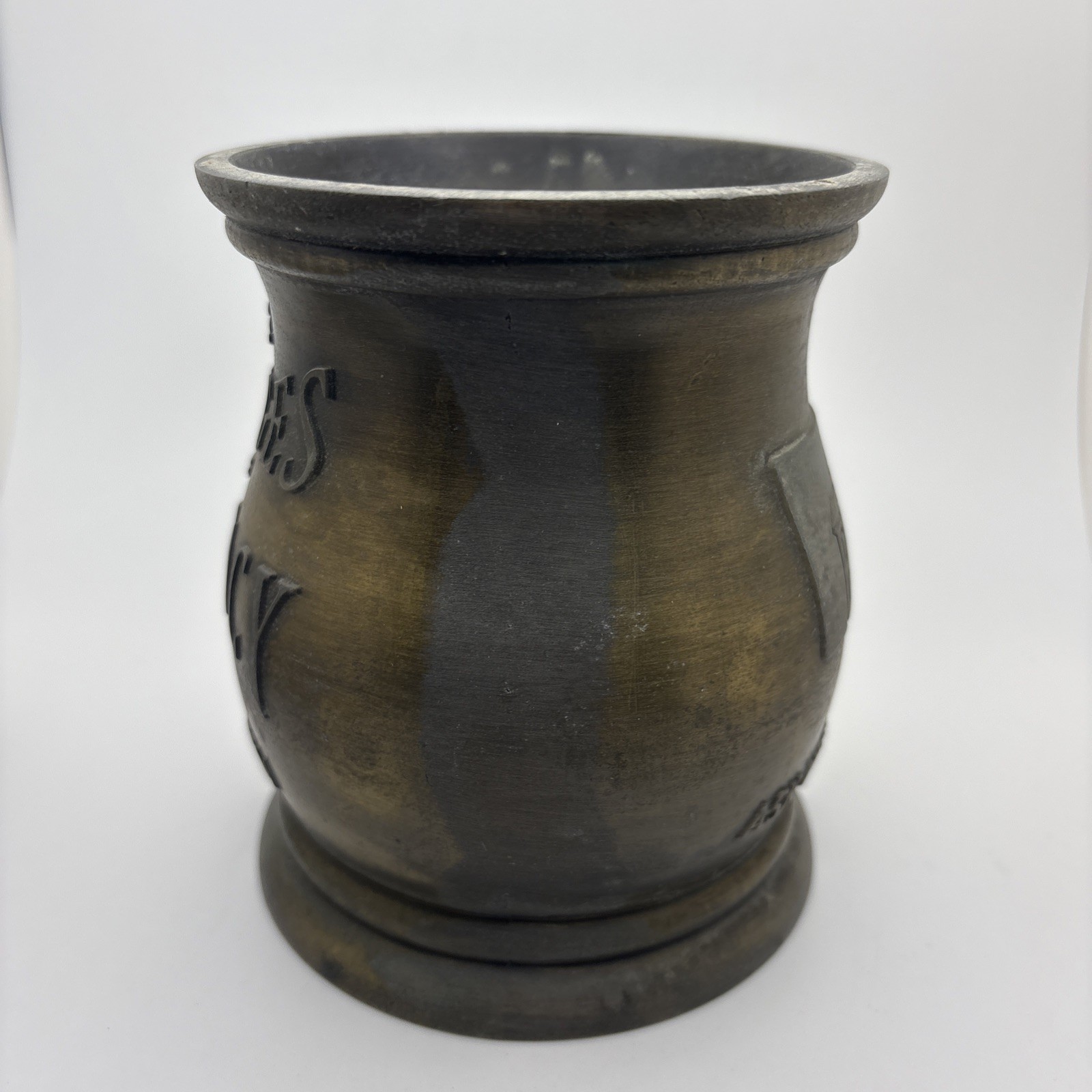 Vintage Schering Laboratories Brass Mortar & Pestle College Of Pharmacy 2001