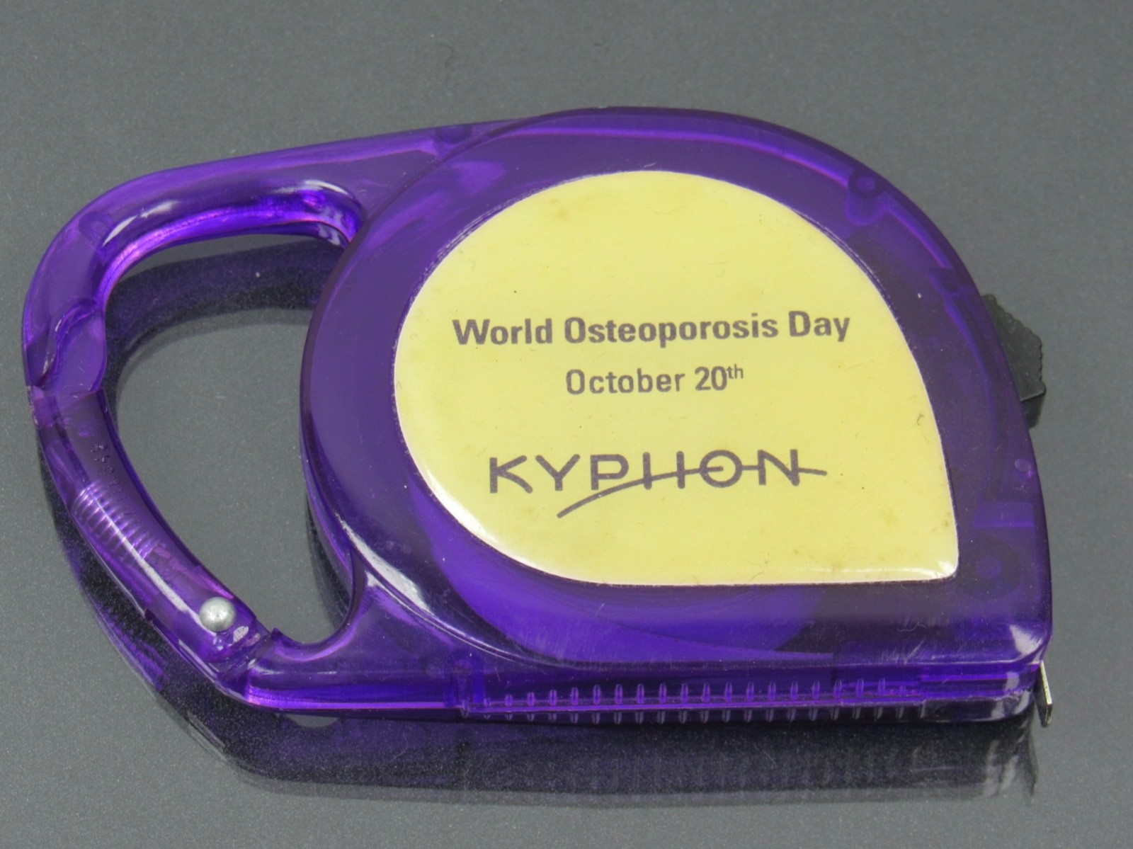 Translucent Purple Kyphon 10ft Tape Measure Drug Rep Pharmaceutical Promo