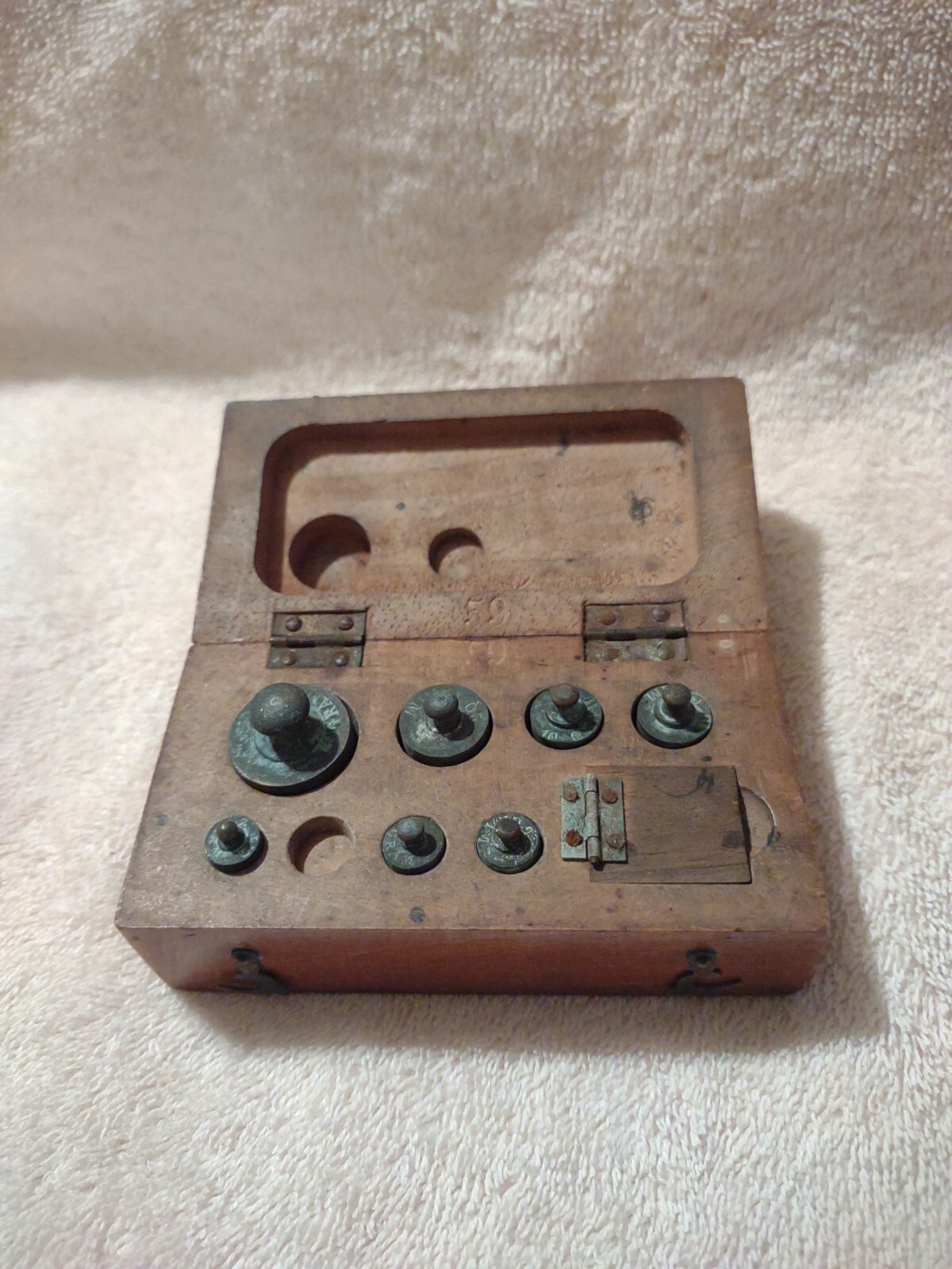 Antique Weight Set for Lab or Apothecary – Vintage Measuring tools