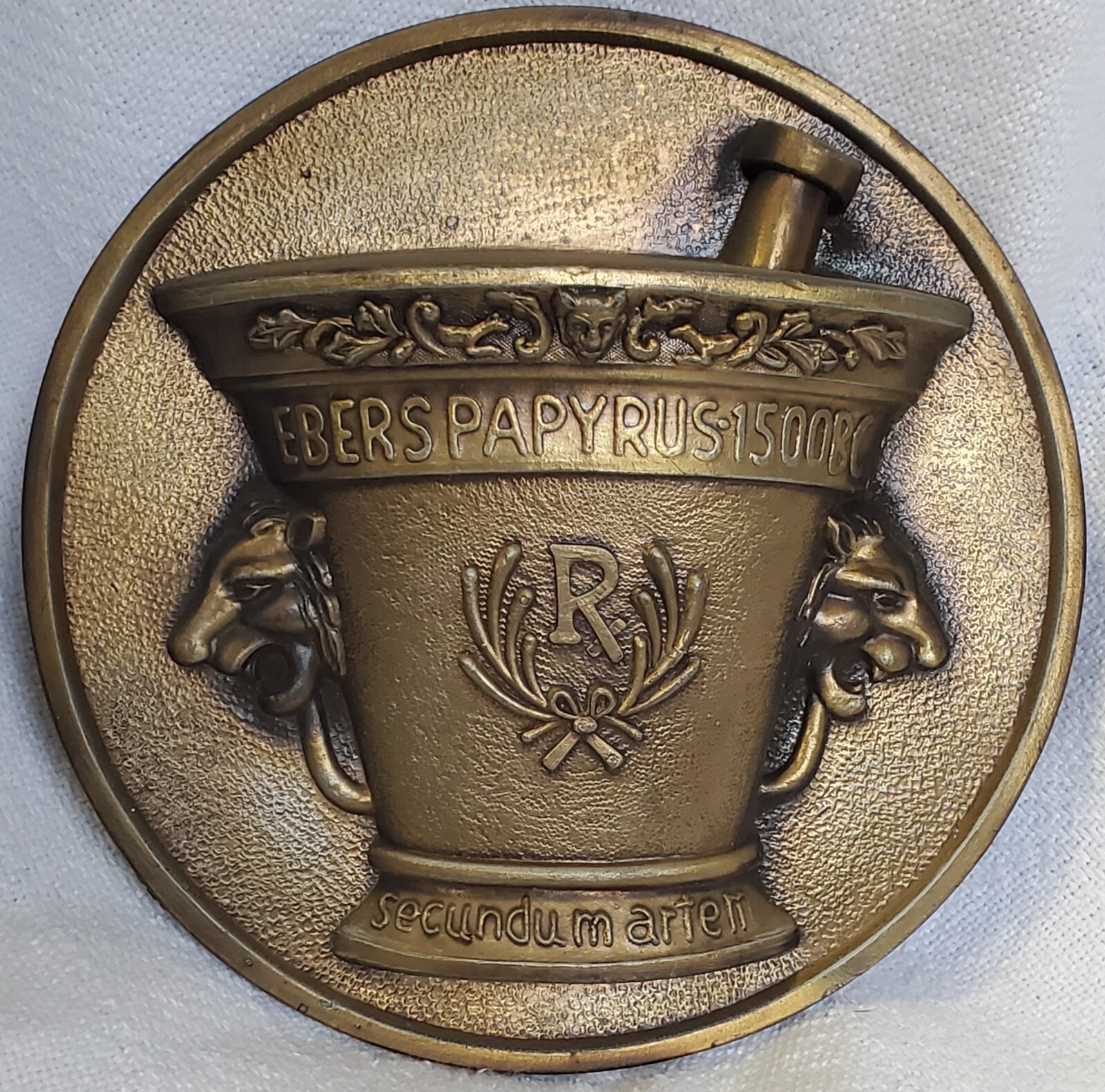 1978 Mortar & Pestle Chlor-Trimenton Pharmacy Wall Hanging Pharmaceutical Rep Ad