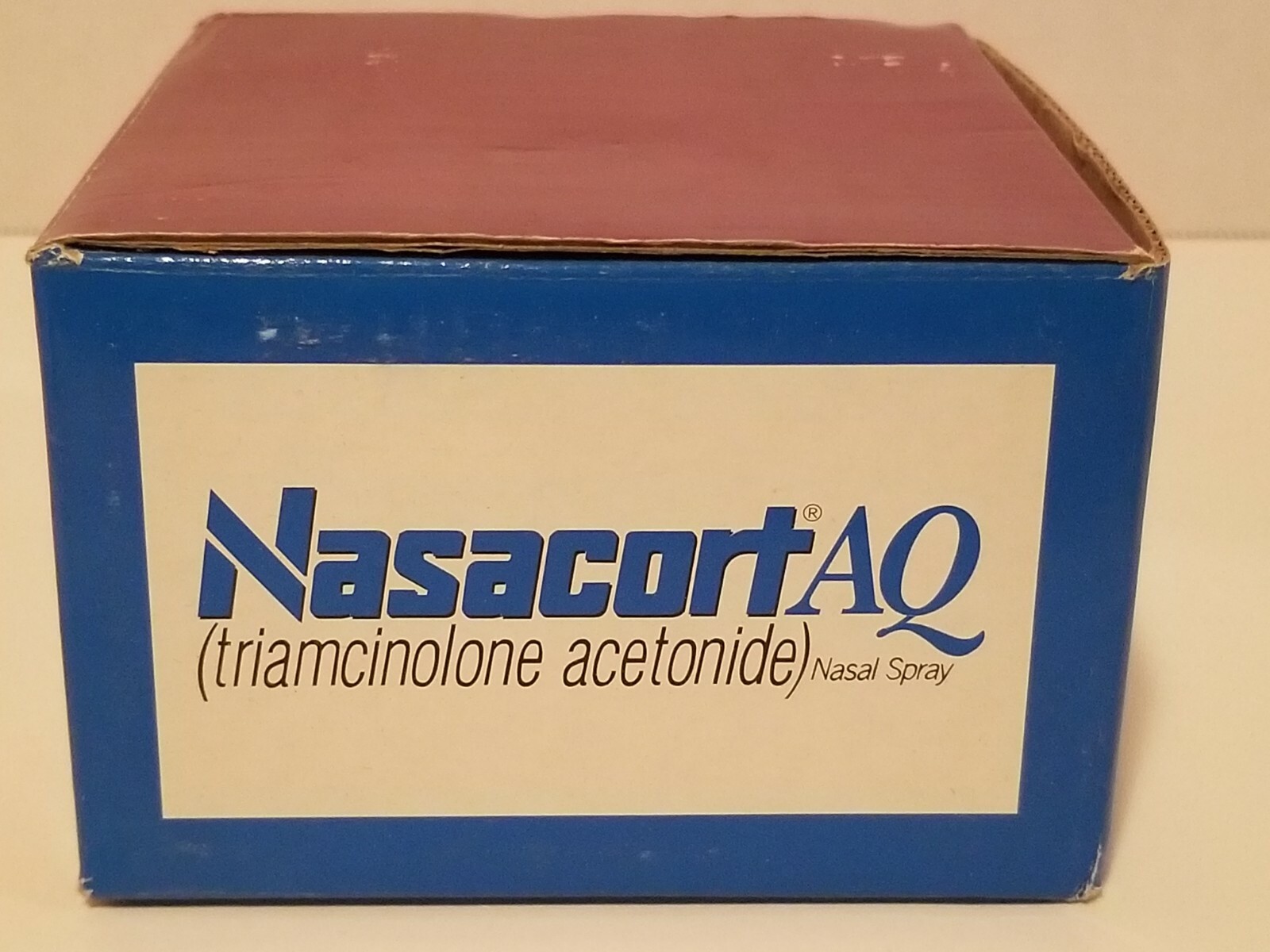 Nasacort AQ Nasal Spray Advertising Medical Collectible Covered Dish NIB Allegra