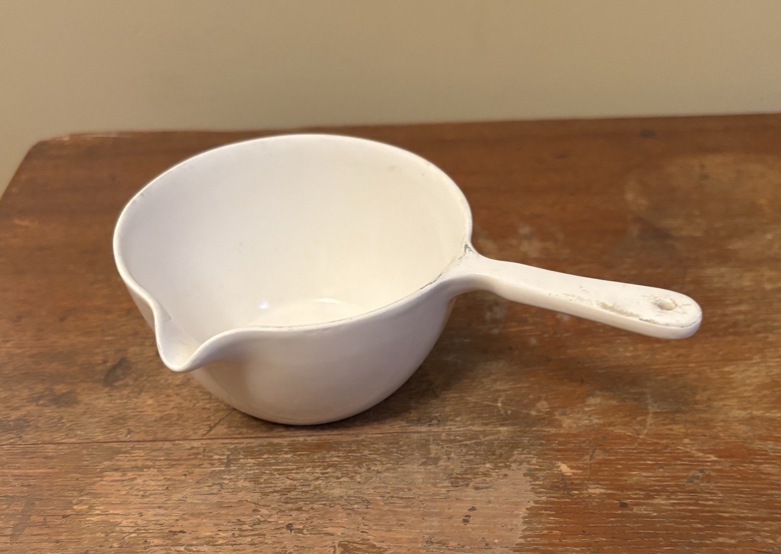 Vintage Coors USA 180-3 F-42 Porcelain Evaporating Lab Equipment Handled Dish