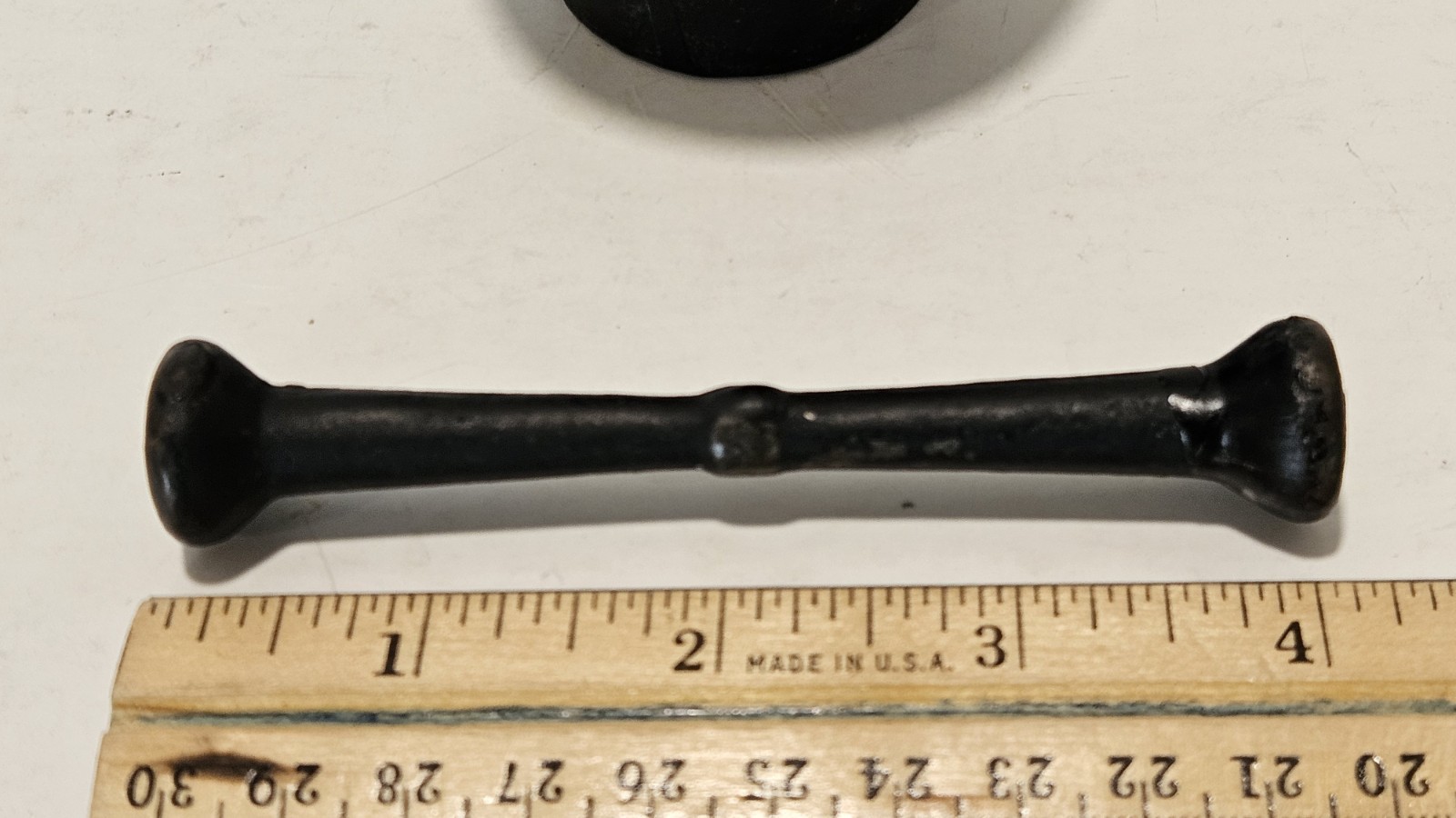 Rare Vtg. Rarical Tablets Cast Iron Pharmacy Advertising Mortar and Pestle