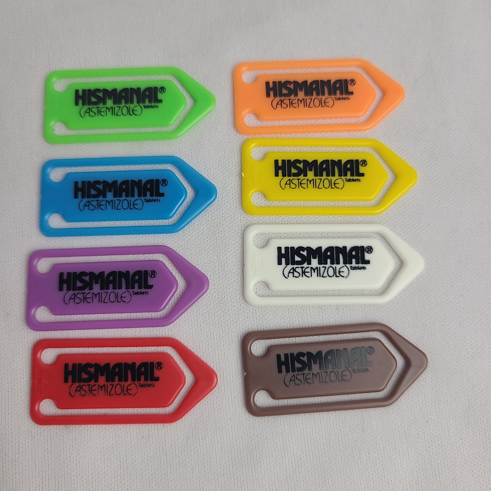 Vintage Pharmaceutical Drug Rep Promo Paper Clip Lot Of 8 Hismanal Astemizoles