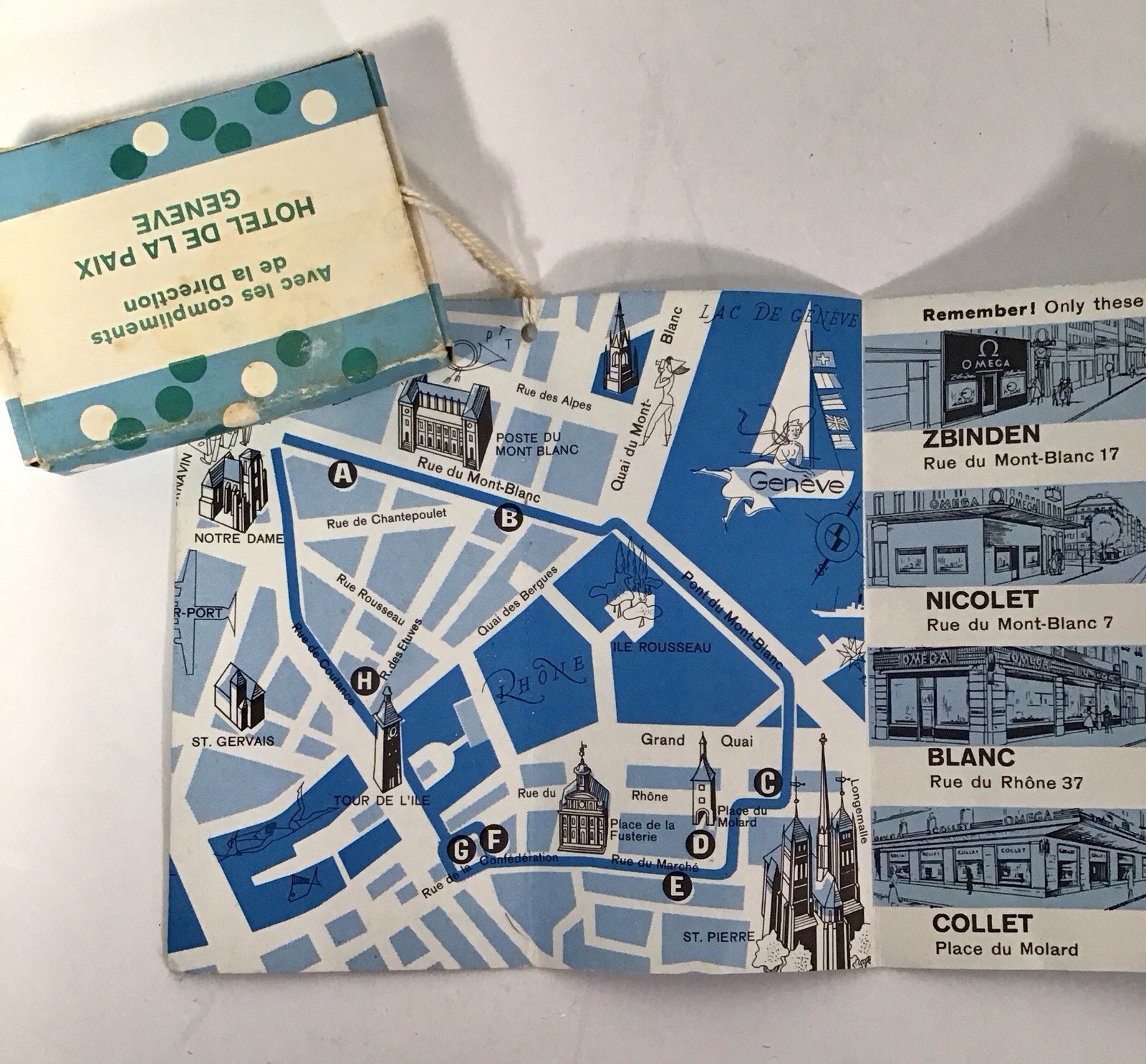 Vintage Omega Watch Promotional Soap W/Pamphlet Geneva Swiss Switzerland