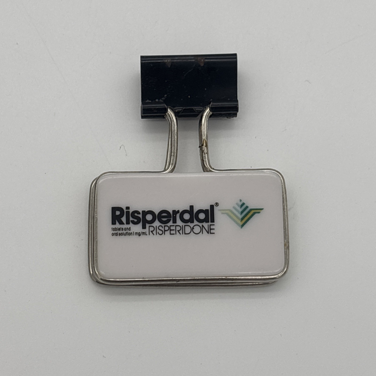 Risperdal Consta Binder Clip Paper Clip Drug Rep Pharma Limited Collectible