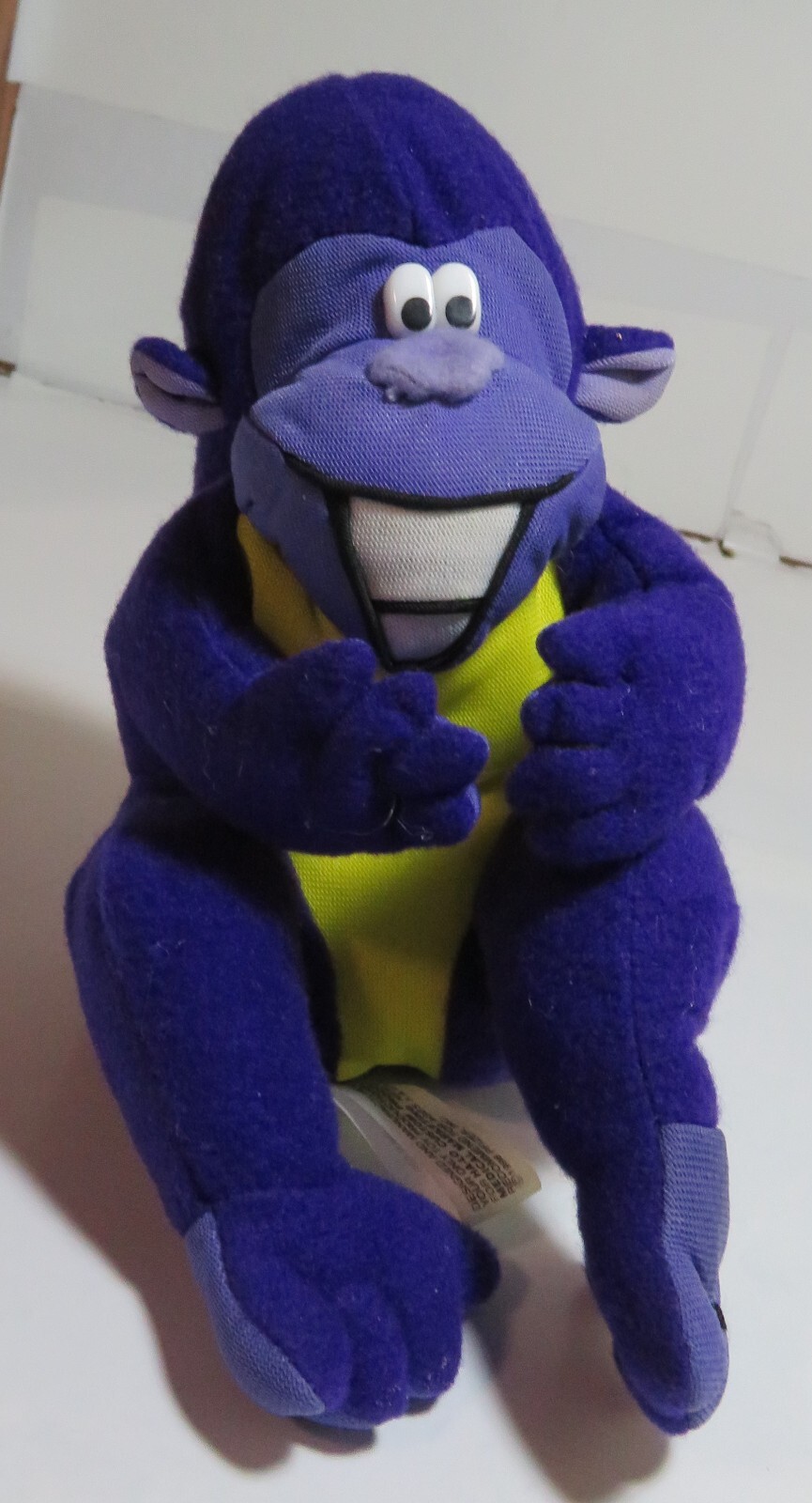 1998 ZYRTEC Purple Plush Gorilla Monkey Stuffed Toy Pharma Promo Advertisement