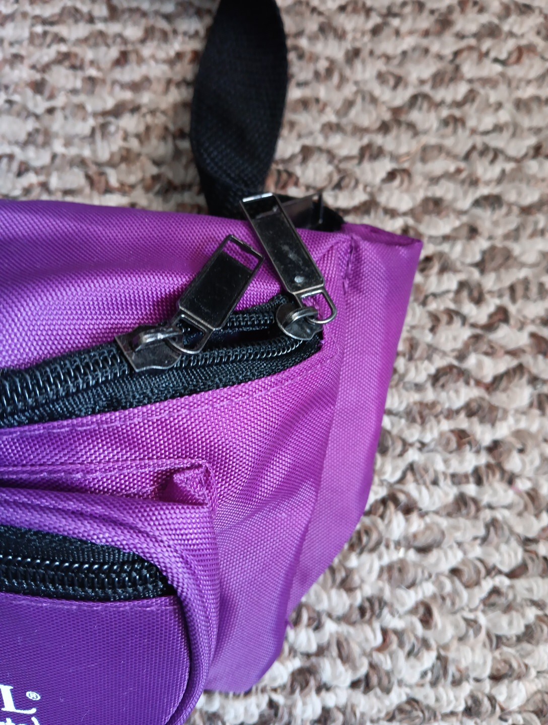 FOSRENOL Pharmaceutical Drug Rep. Advertising Purple Fanny pack 3 zip pockets