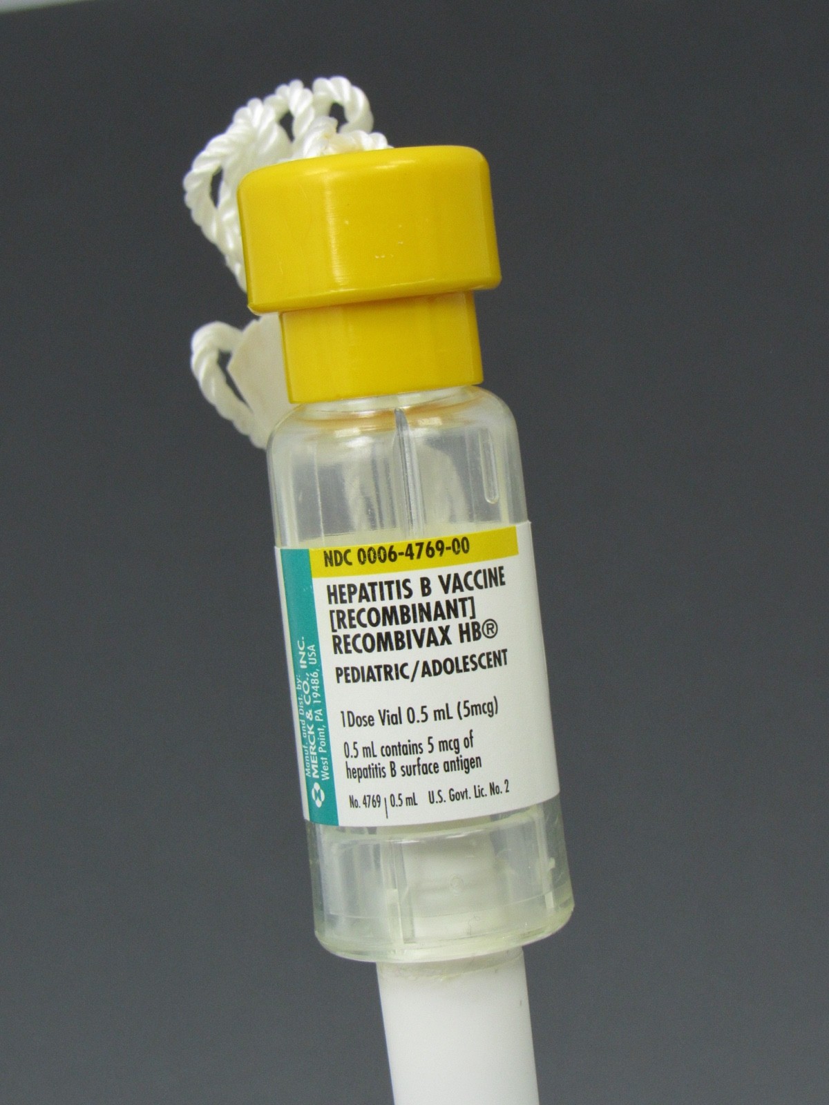 Rare Hepatitis Vaccine Lanyard PEN Vial Shaped Cap Drug Rep Pharmaceutical Promo
