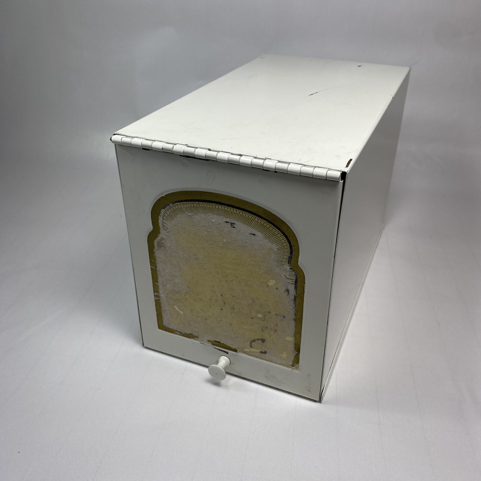 Vintage Drugpak Pharmacy Prescription Filing Box Metal Apothecary Doctor Office