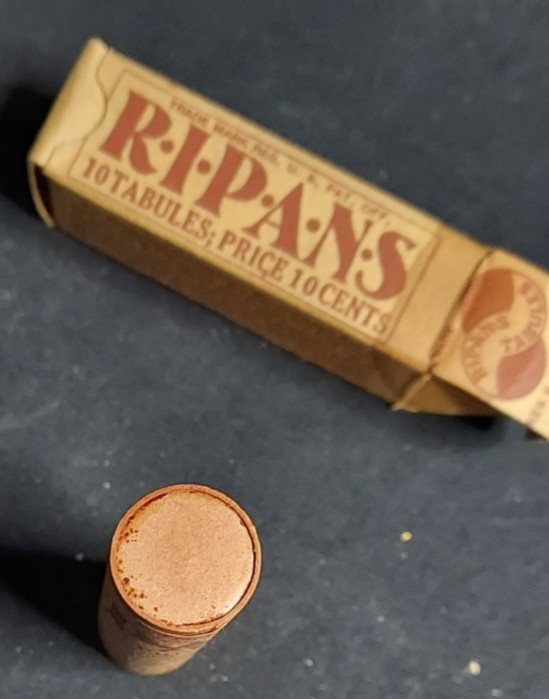 New Old Stock Medicine Box & Container R-I-P-A-N-S Laxative Ripans Chemical NY