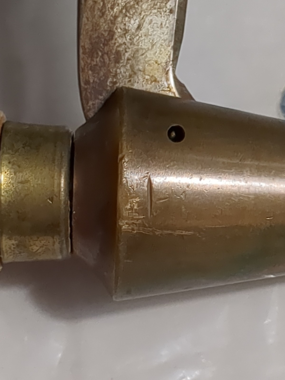 Vintage Brass Cork Borer Sharpener Apothecary Chemist Lab Tool Bottle Stopper